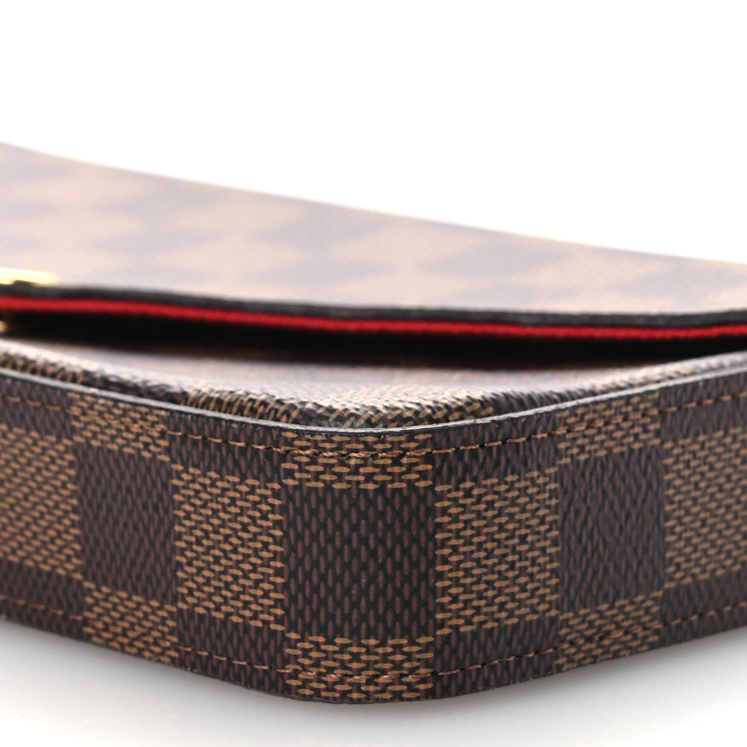 Damier Ebene Pochette Felicie Chain Wallet