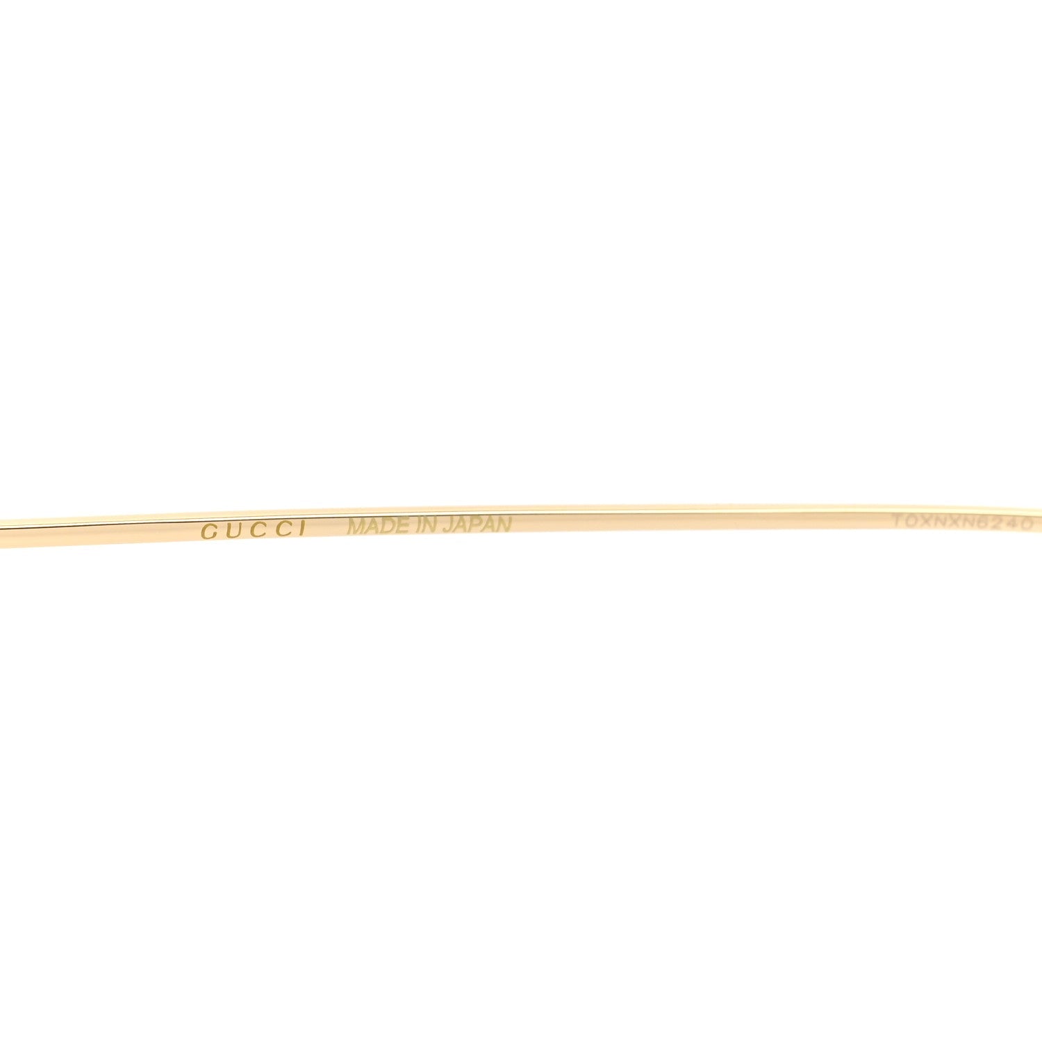 Acetate Detachable Charm Square Frame Sunglasses GG1147S Gold