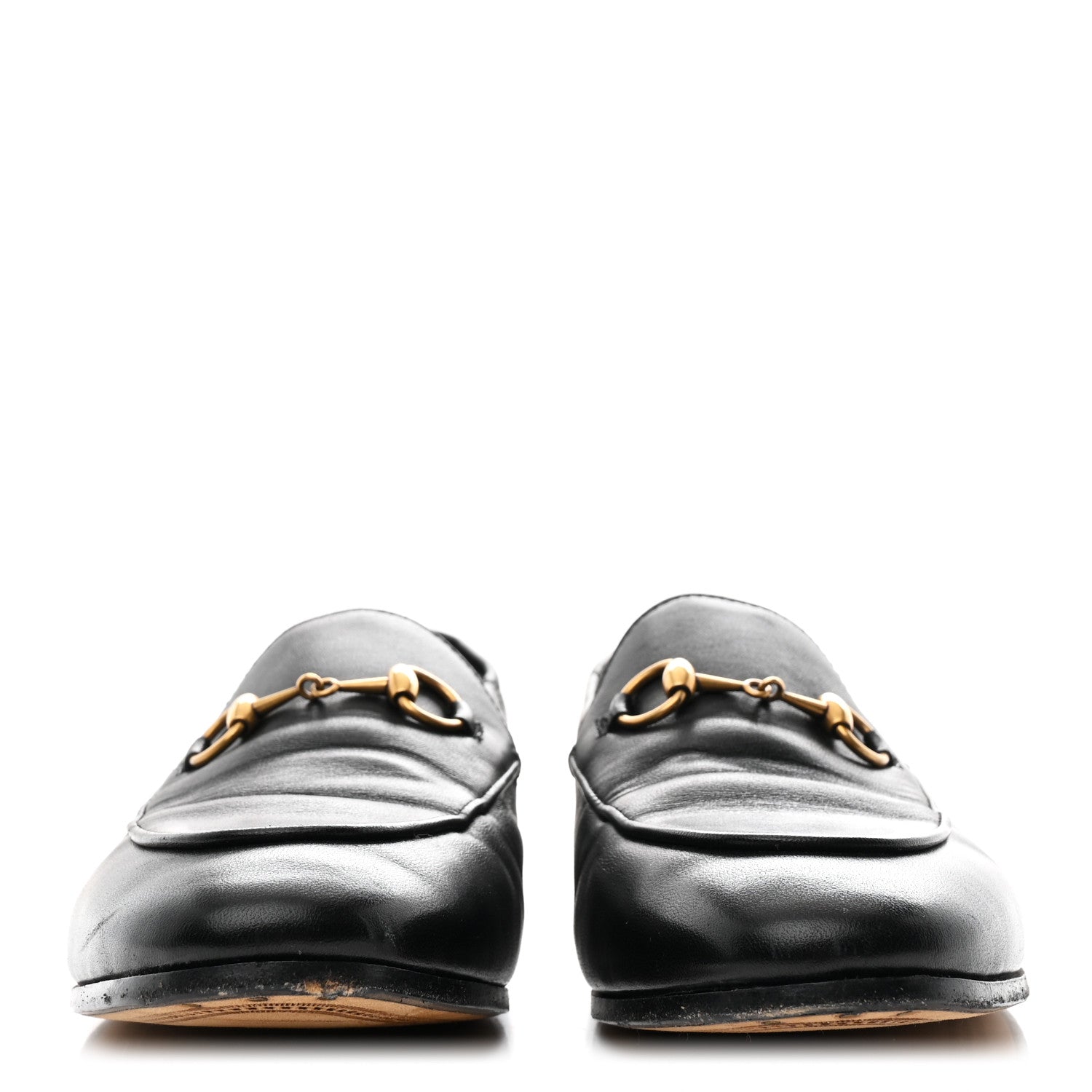 Lambskin Womens Brixton Horsebit Loafers 37.5 Black