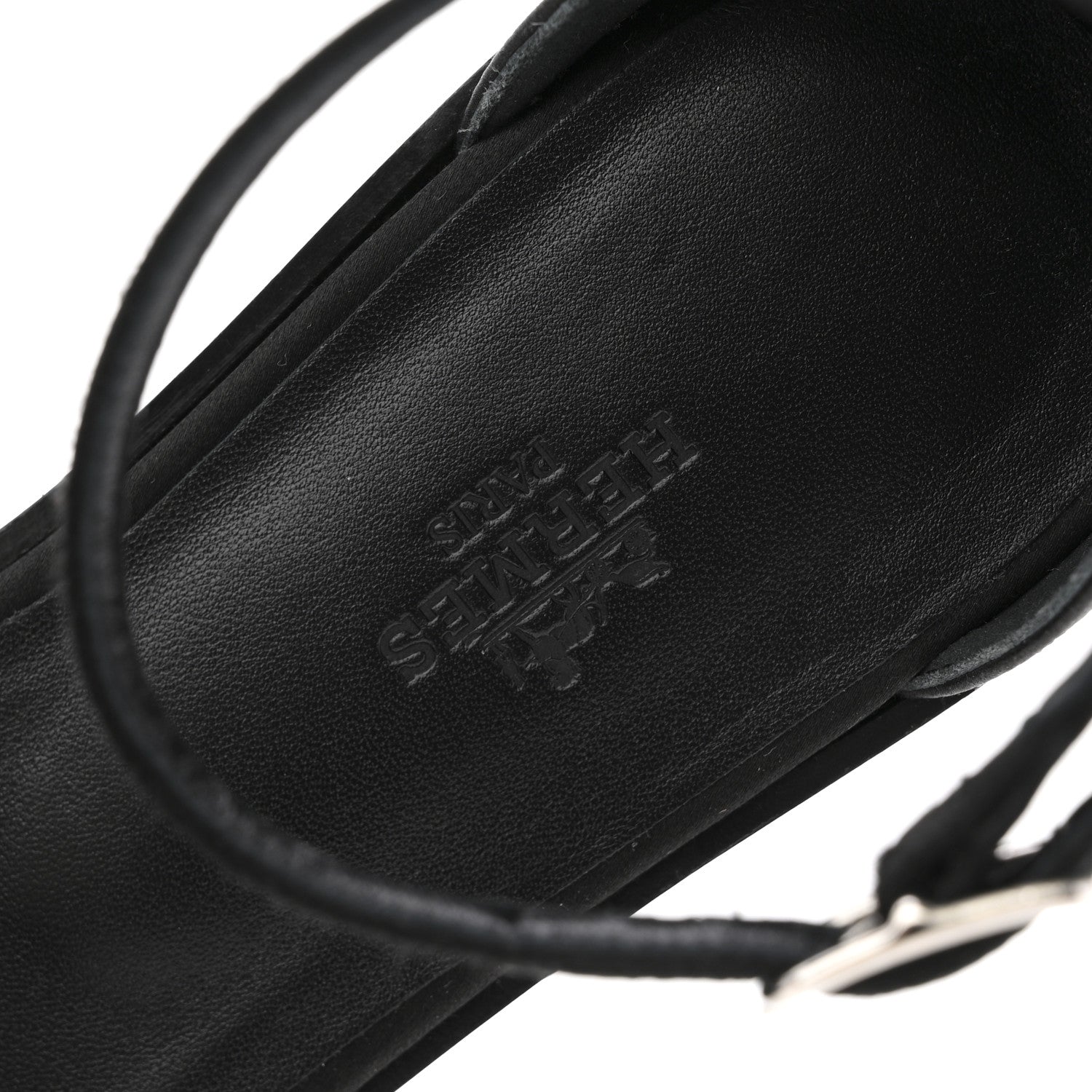 Satin Crystal Santorini Sandals 37.5 Black