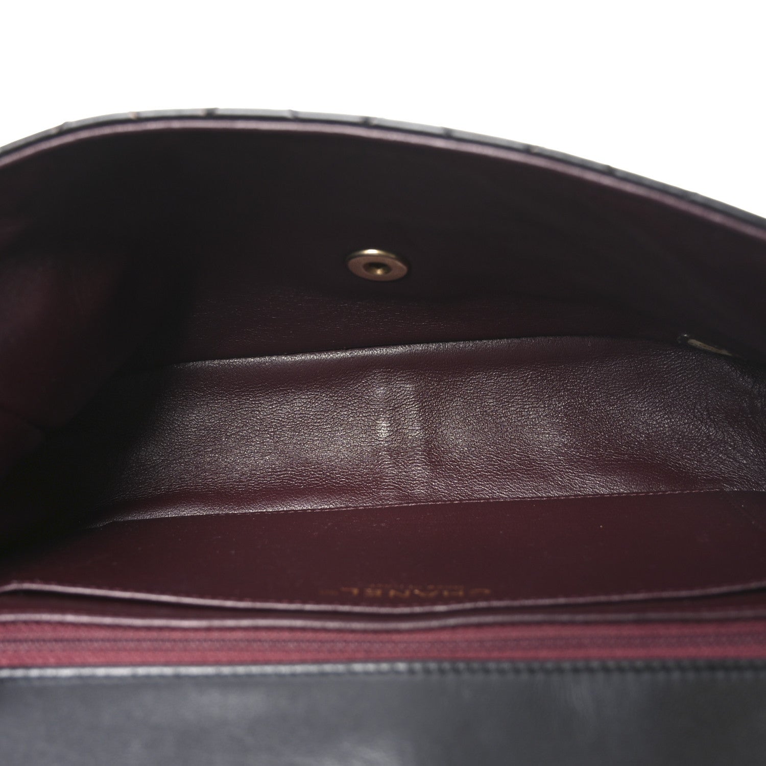 Lambskin Quilted Bi-Color Flap Black Green