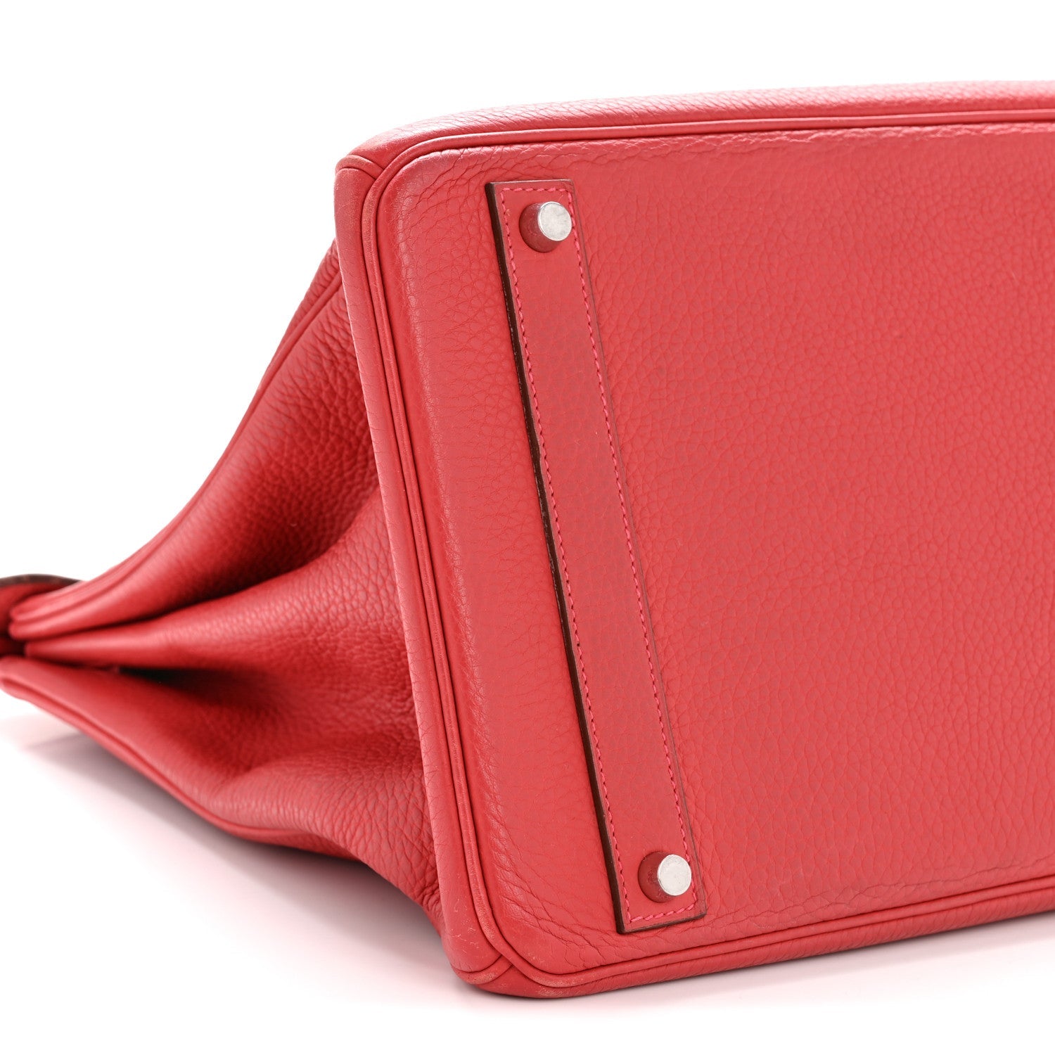 Taurillon Clemence Birkin 40 Rouge Venetian