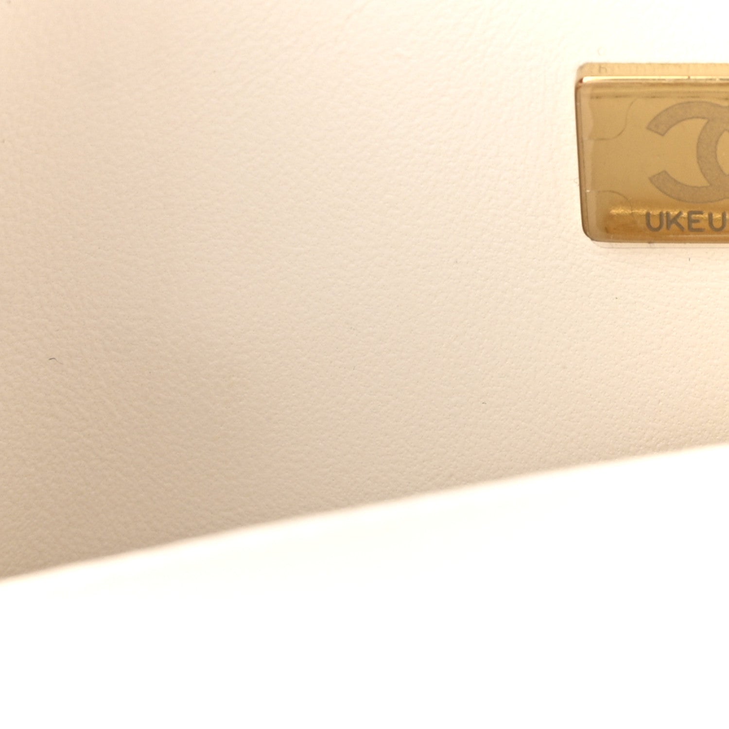 Sequin Logo CC Small Single Flap White Multicolor