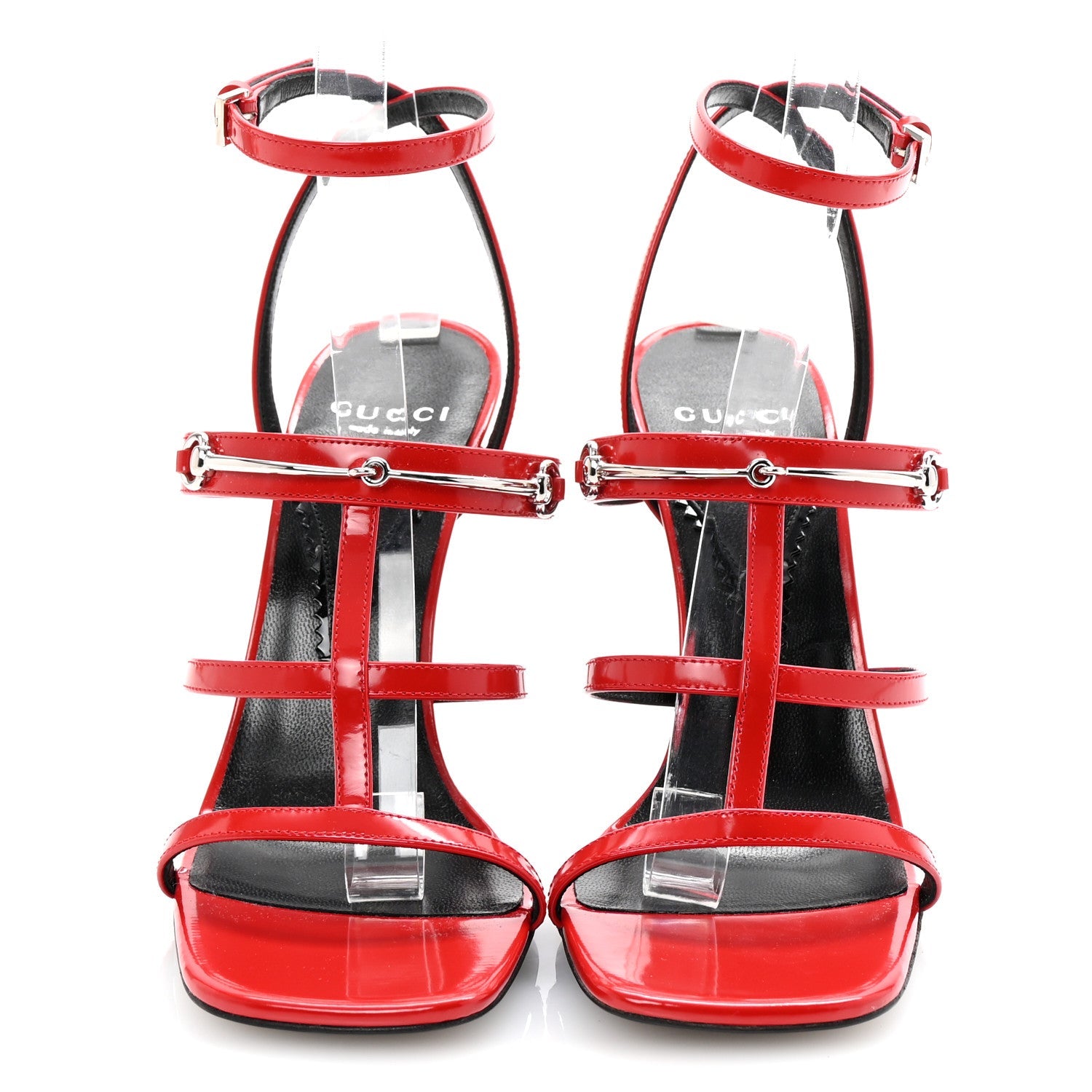 Nappa Regent Strappy Horsebit Sandals 38 Maple Red