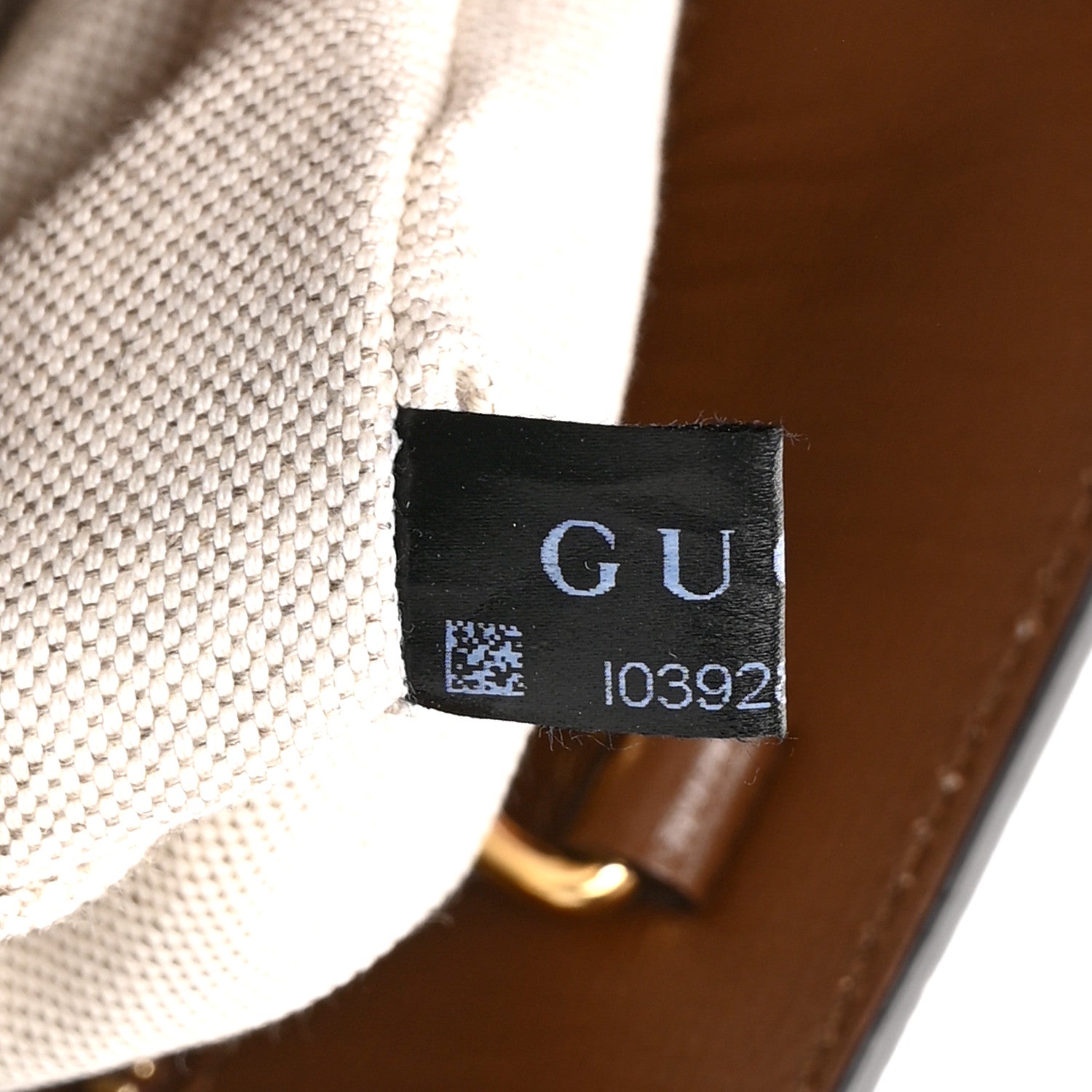 GG Supreme Monogram Textured Dollar Calfskin Web Small Retro Interlocking G Vertical Tote Bag Beige Ebony Brown Sugar