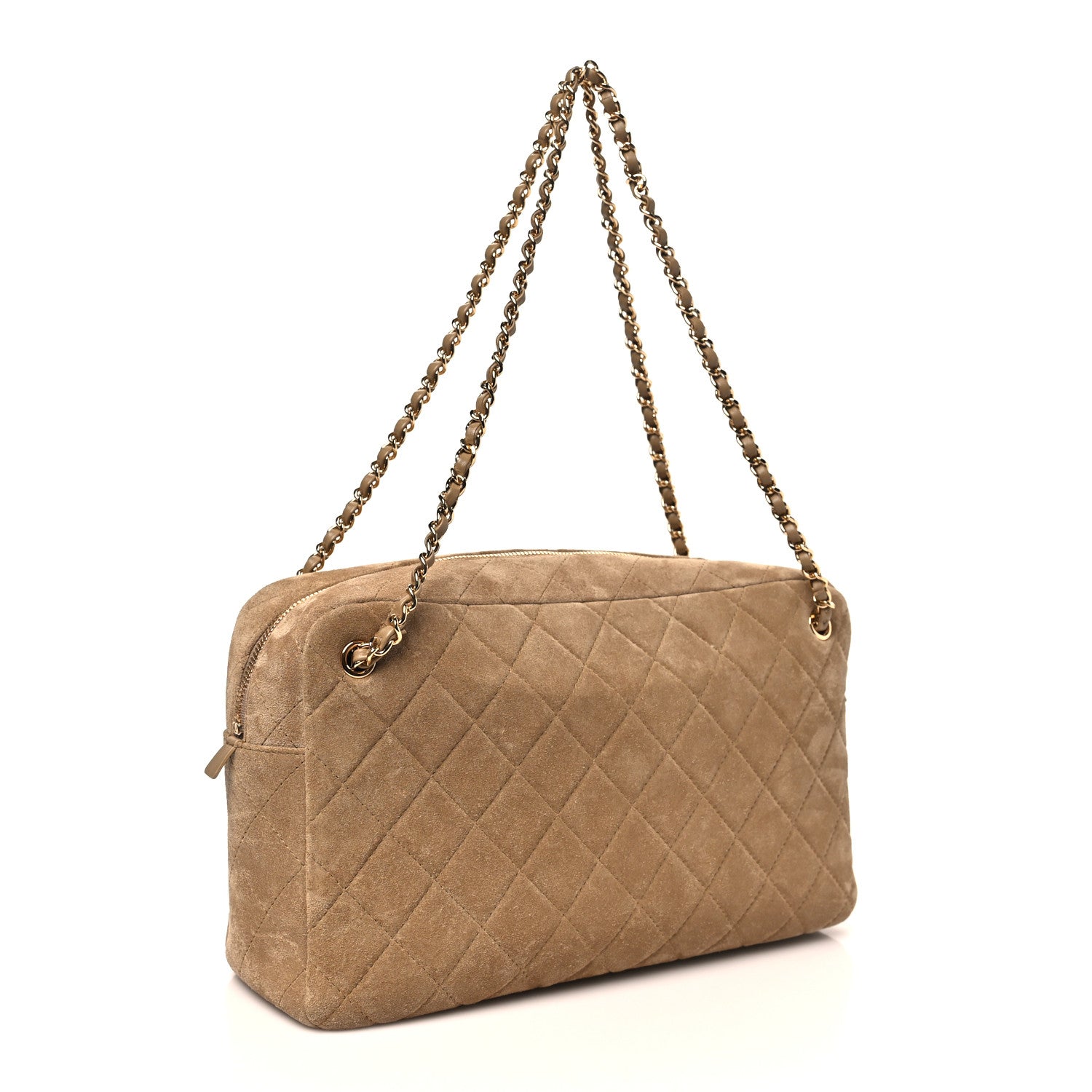 Suede Quilted Camerissimo Case Beige