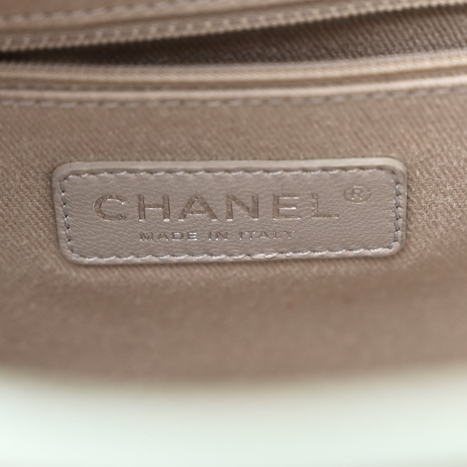Glazed Calfskin Mini Deauville Tote Green