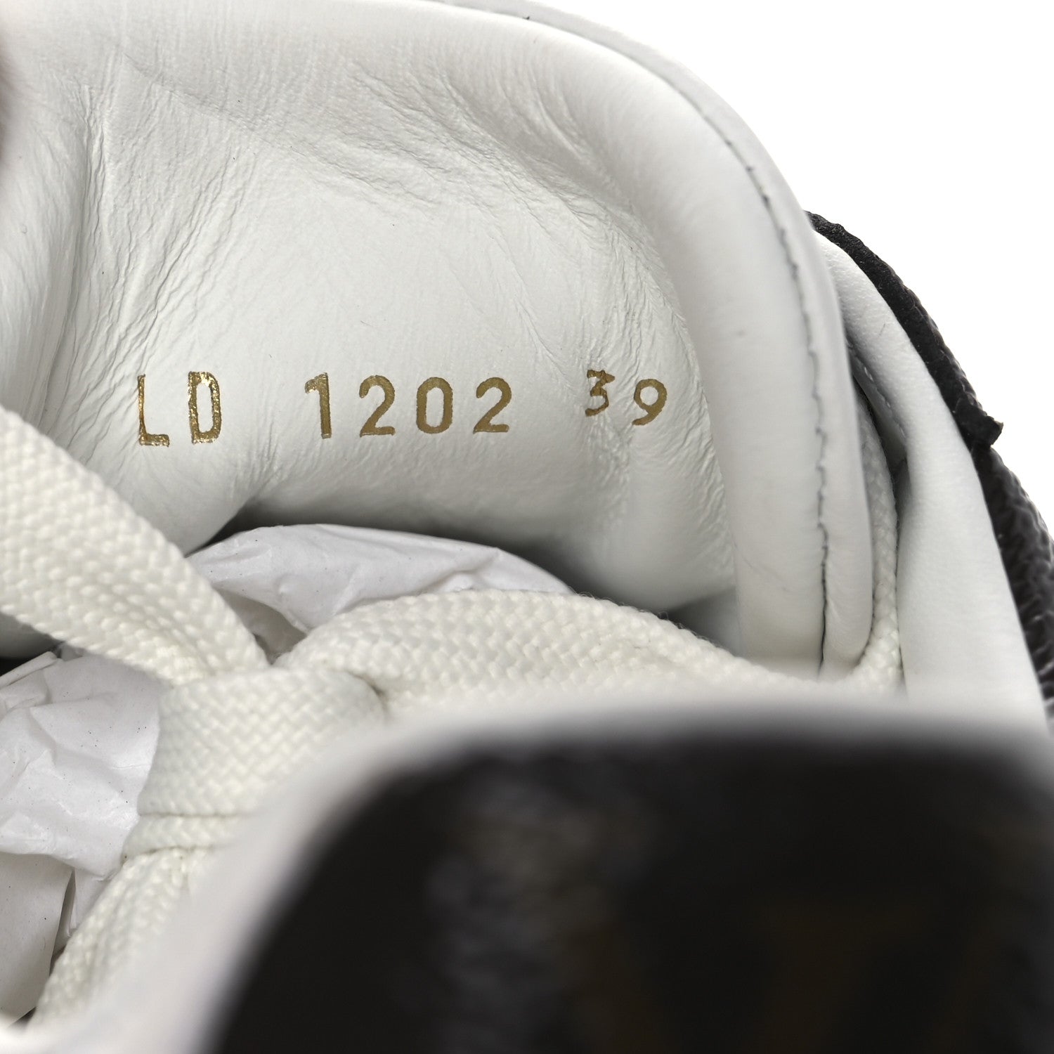 Lambskin Embossed Monogram Time Out Sneakers 39 White Brown