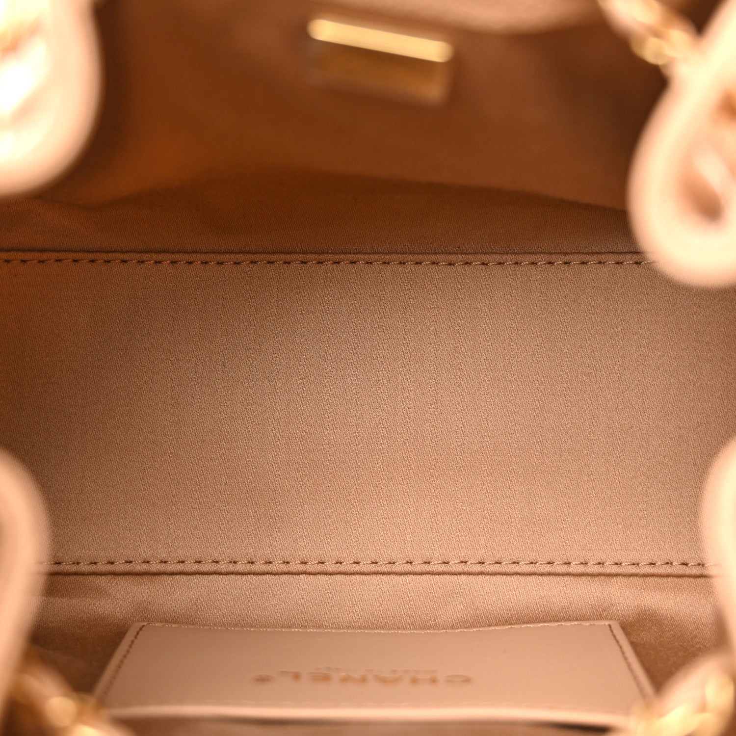 Caviar Quilted Mini Chanel 25 Handbag Beige