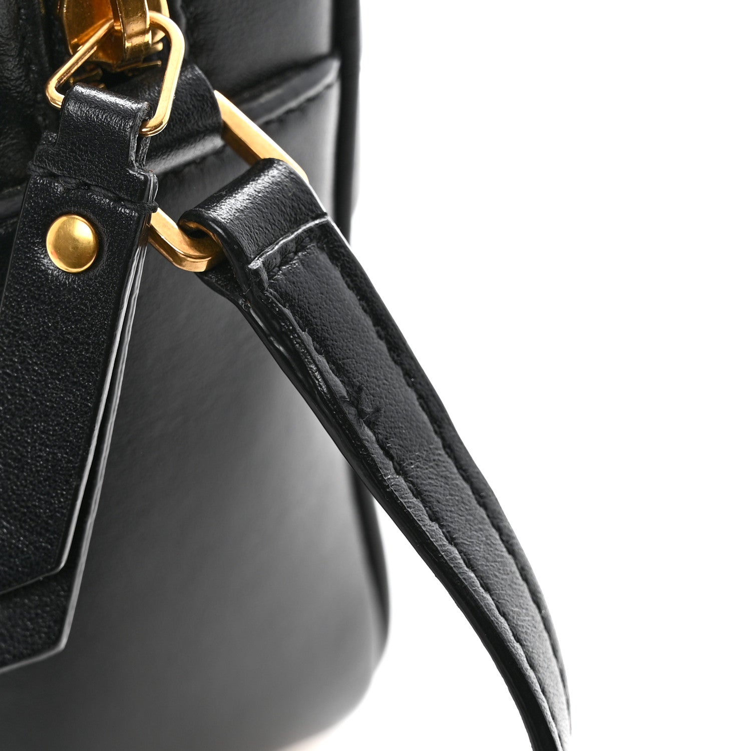 Calfskin Matelasse Monogram Lou Camera Bag Black