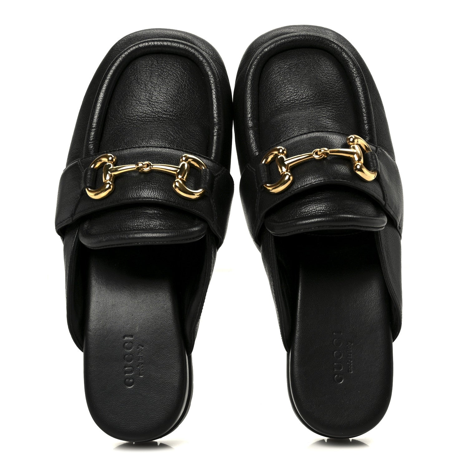 Goatskin Auroville Horsebit Mules 37.5 Black