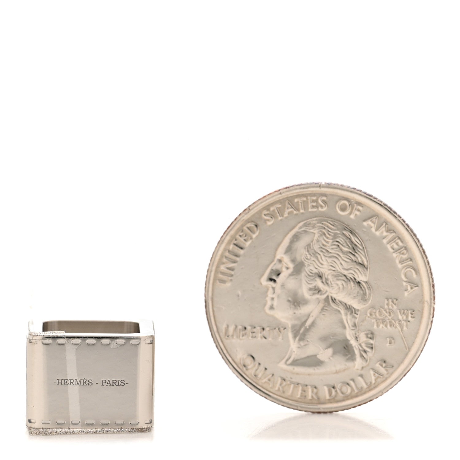 Palladium Mini Bolduc Scarf Ring