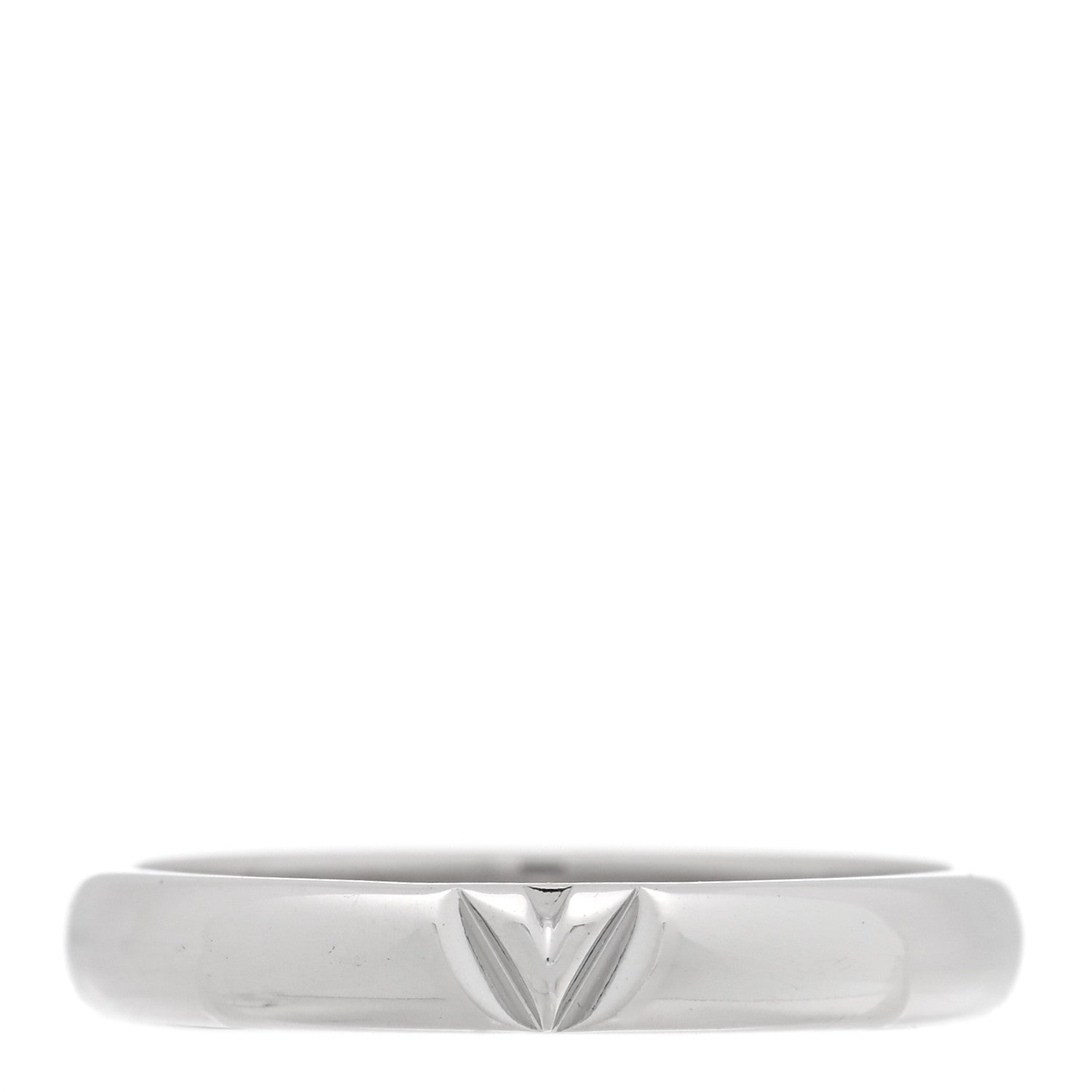 18K White Gold LV Volt Multi Wedding Band Ring 60 9