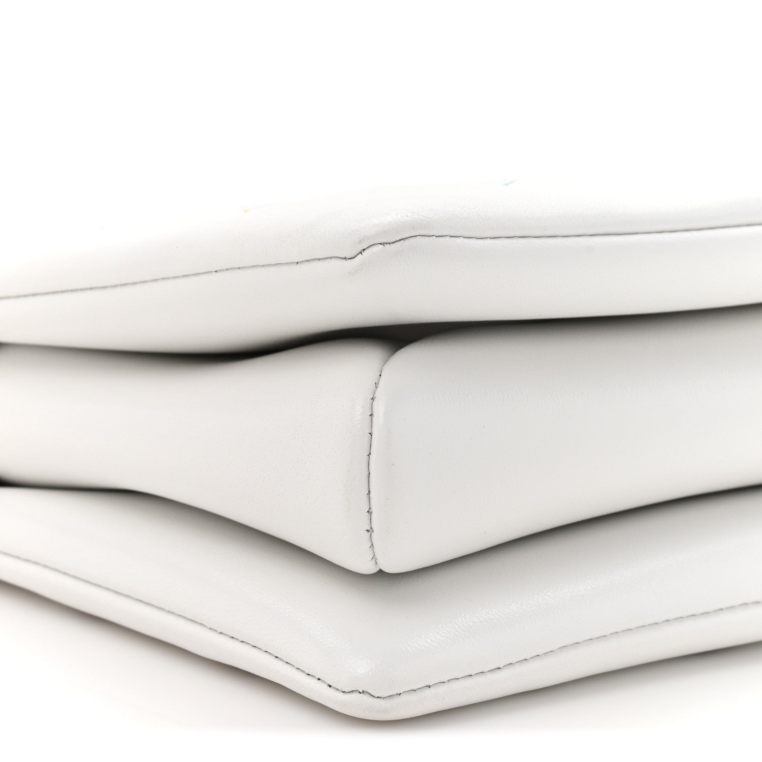 LV x TM Lambskin Embossed Monogram Coussin PM White Multicolor