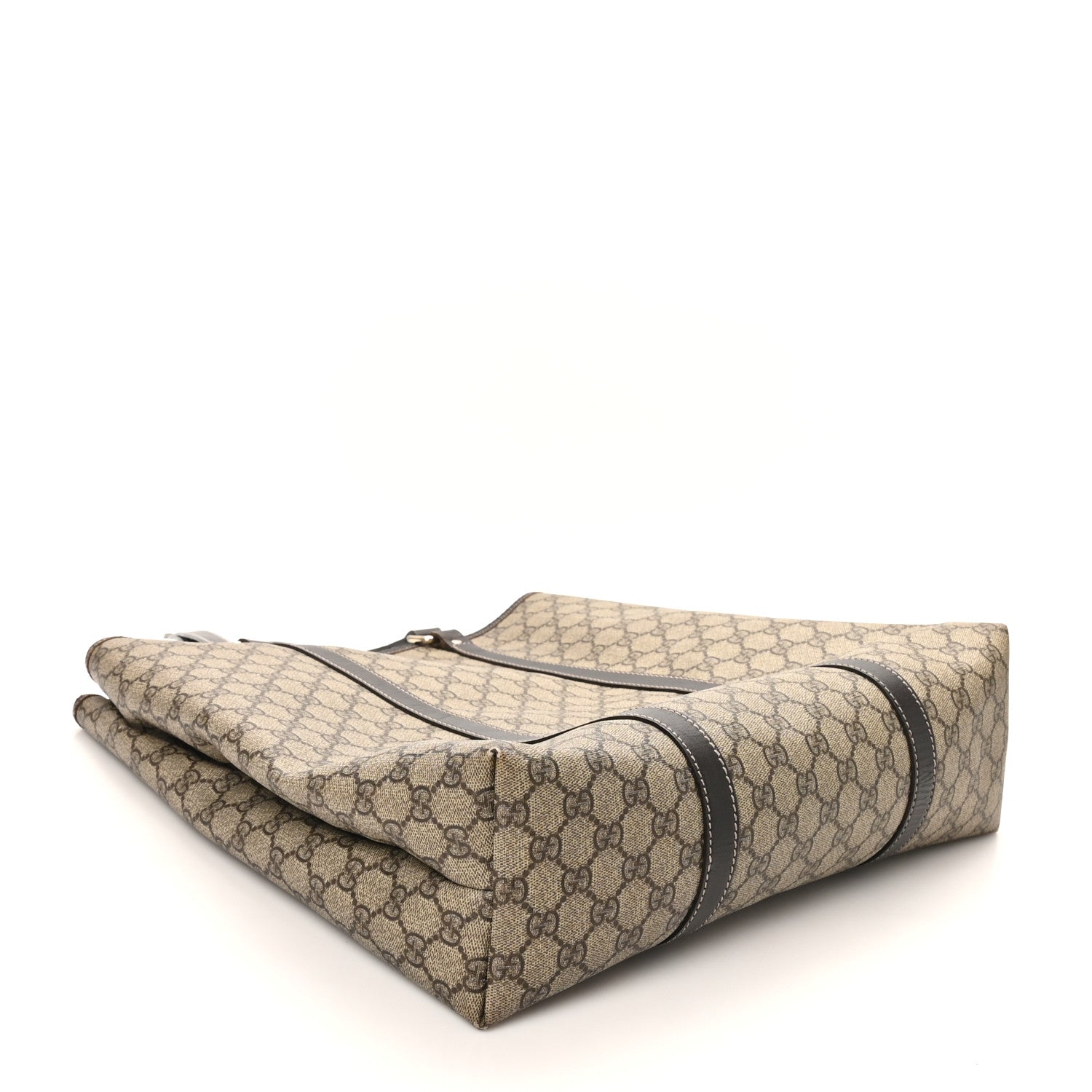 GG Plus Monogram Joy Vertical Tote Dark Brown