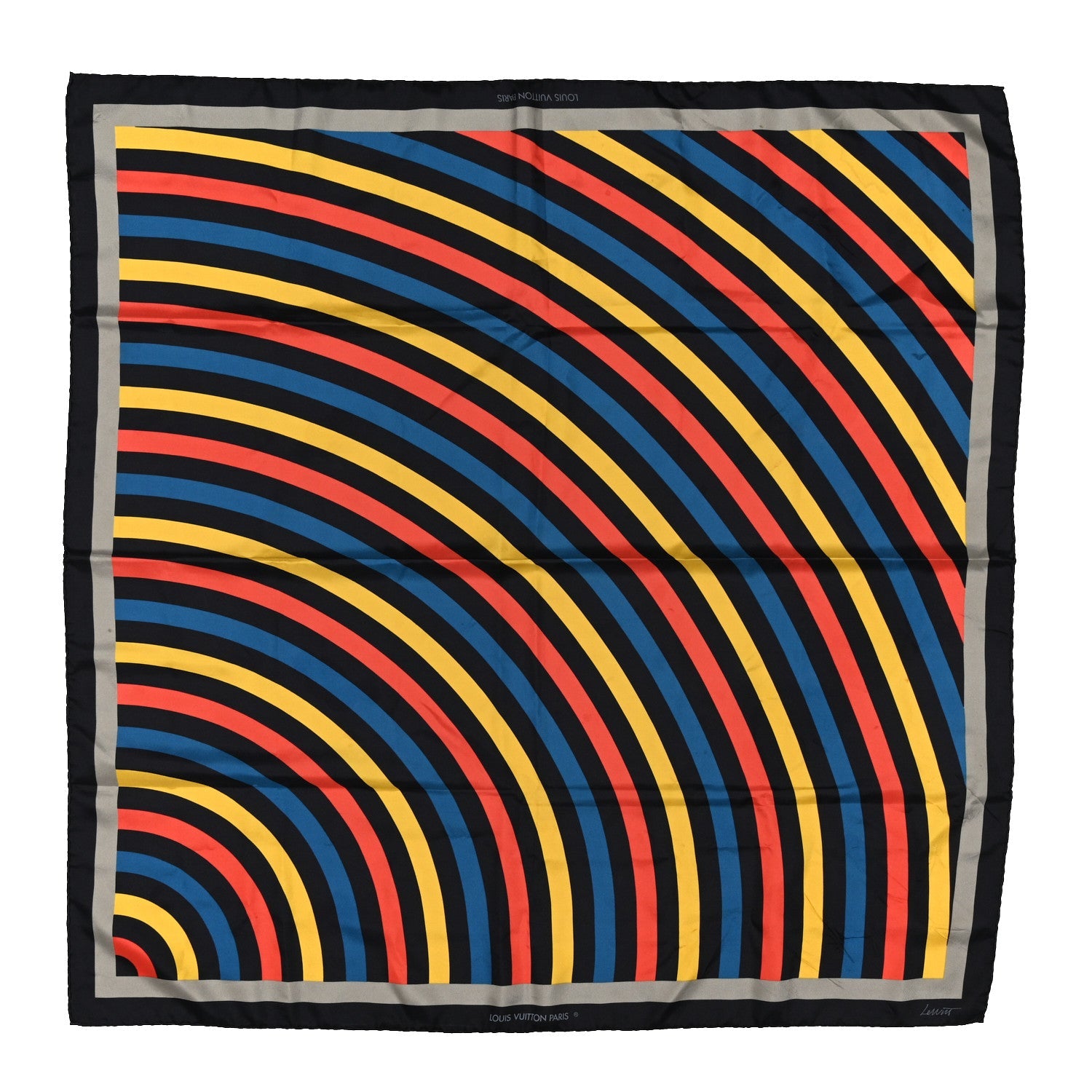 Silk Stripes Scarf Multicolor