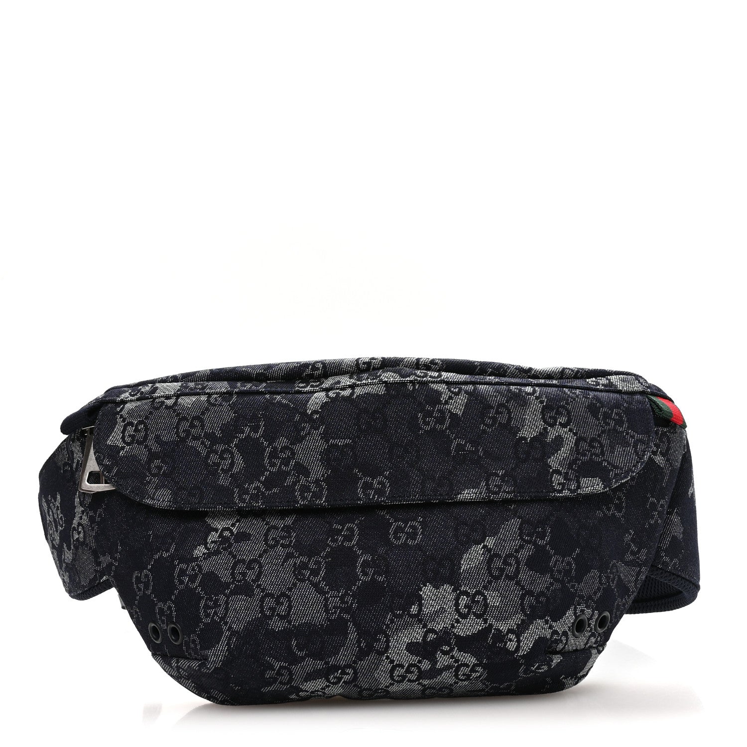 Denim GG Monogram Camouflage Belt Bag Blue