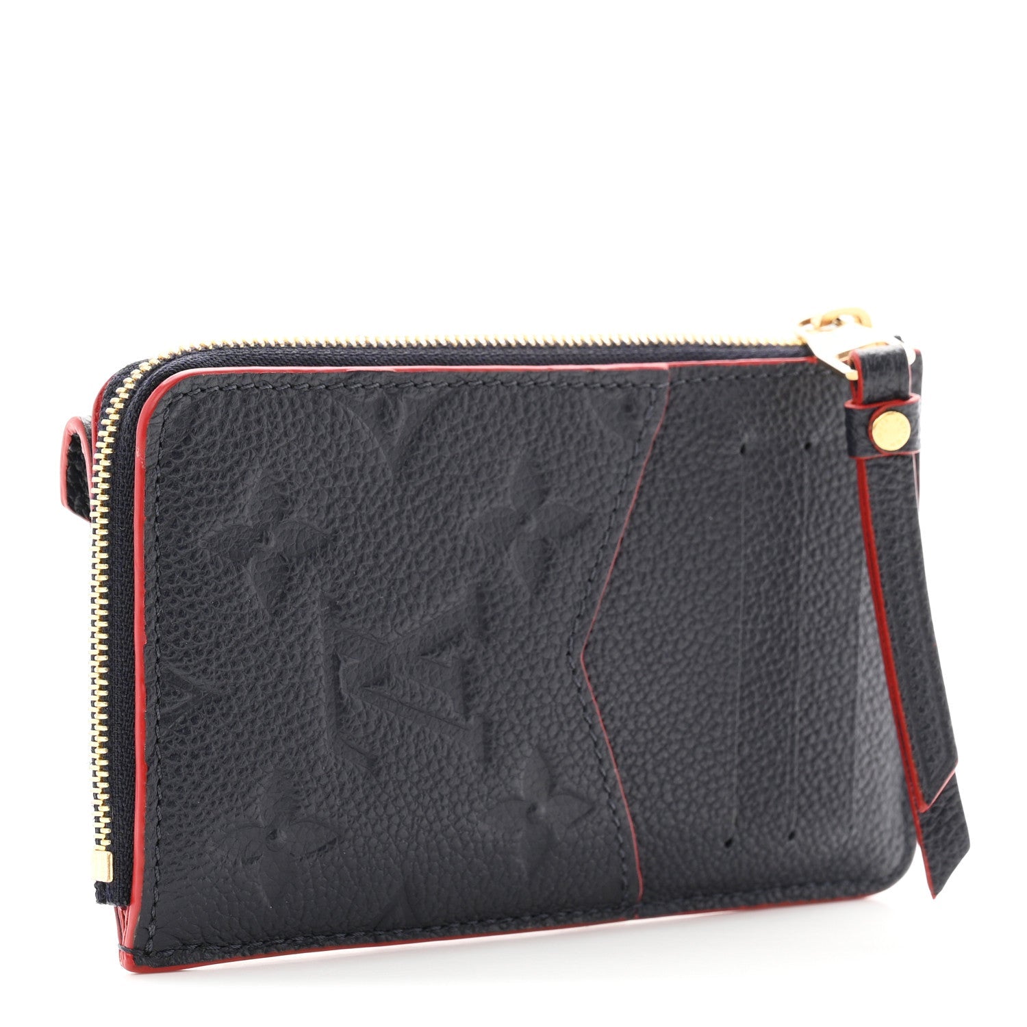 Empreinte Recto Verso Card Holder Marine Rouge