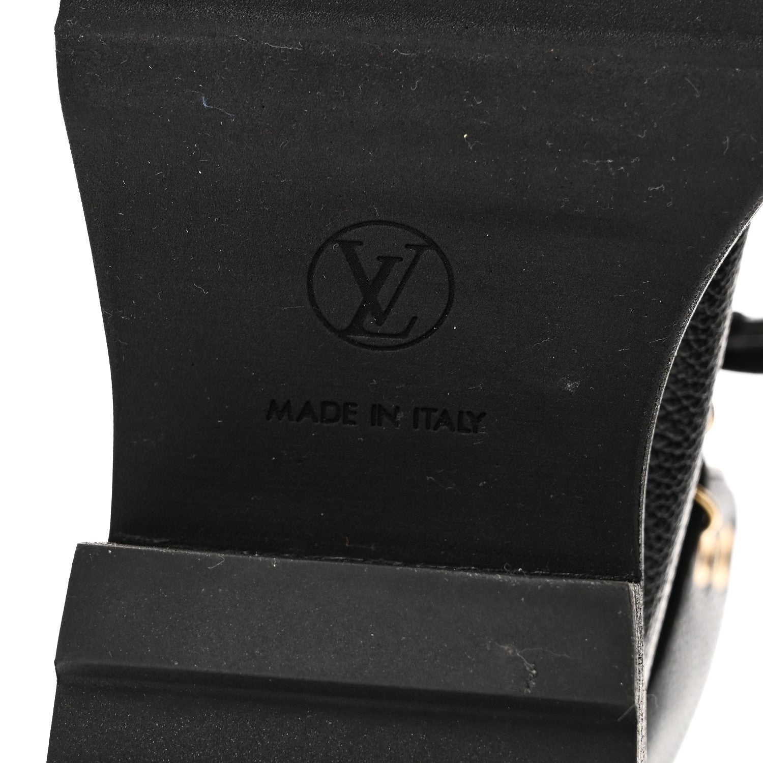 Grained Calfskin Shearling LV Beaubourg Ankle Boots 37.5 Black