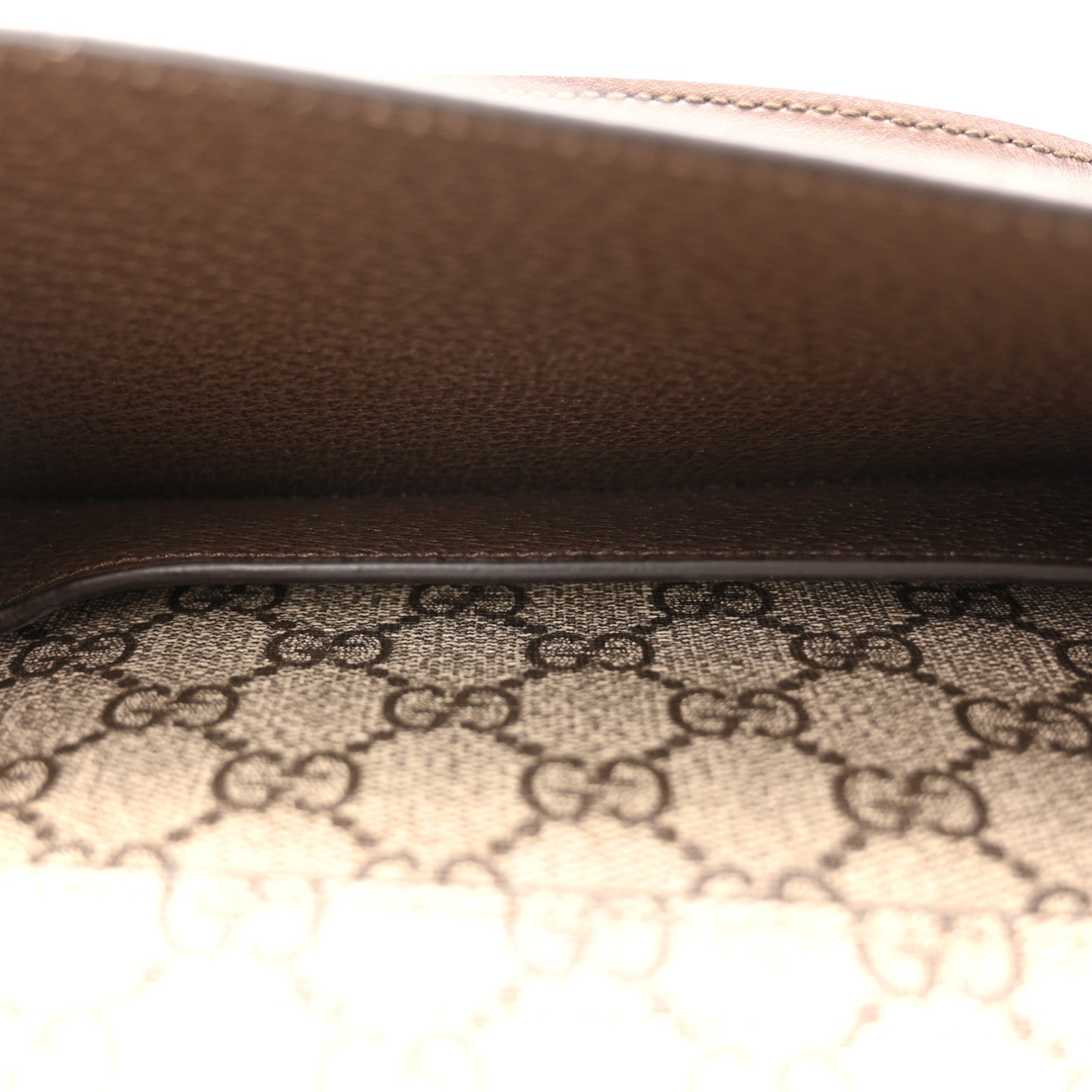 GG Supreme Monogram Textured Dollar Calfskin Blondie Belt Bag Beige Ebony New Acero