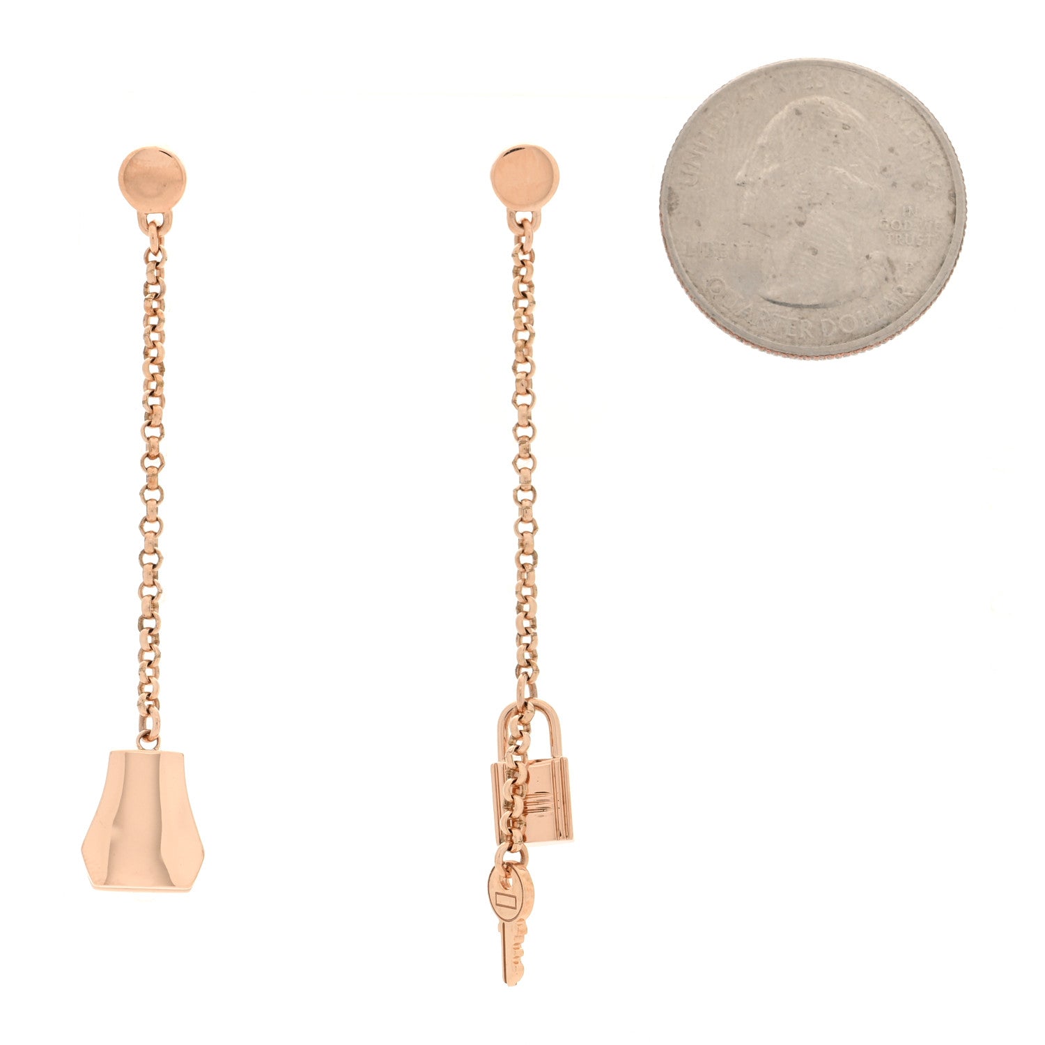 18K Rose Gold Kelly Clochette Earrings