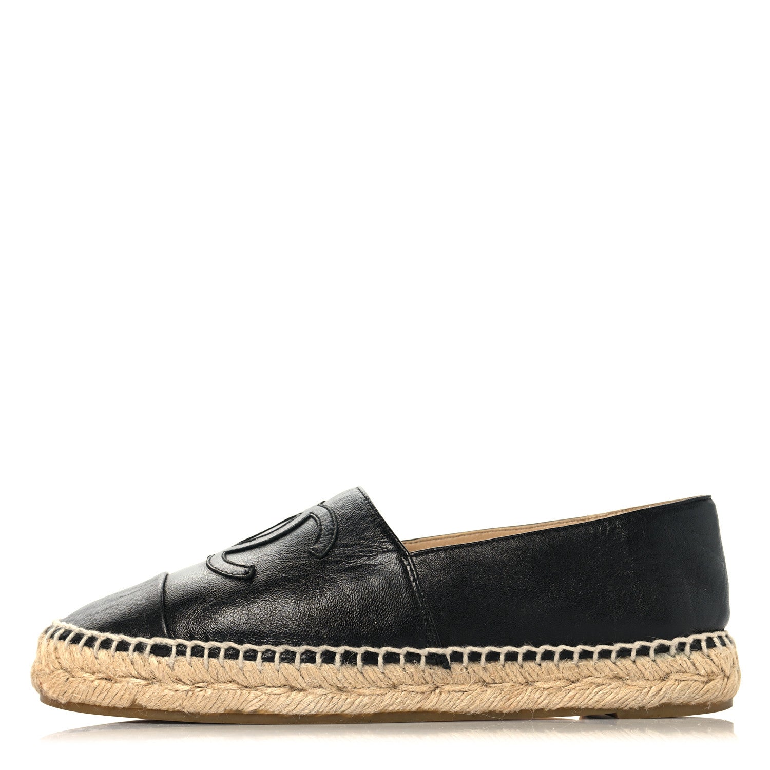 Lambskin CC Espadrilles 36 Black