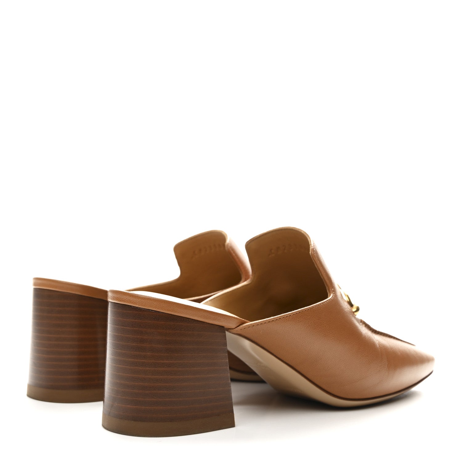 Goatskin Womens Gisele 60 Mules 38 Naturel