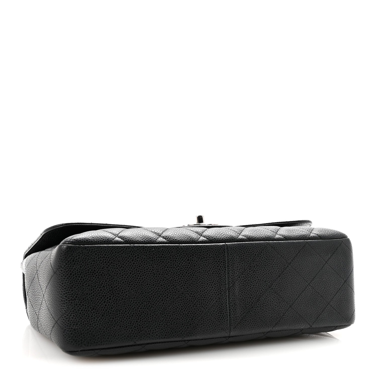 Caviar Quilted Jumbo Single Flap Black