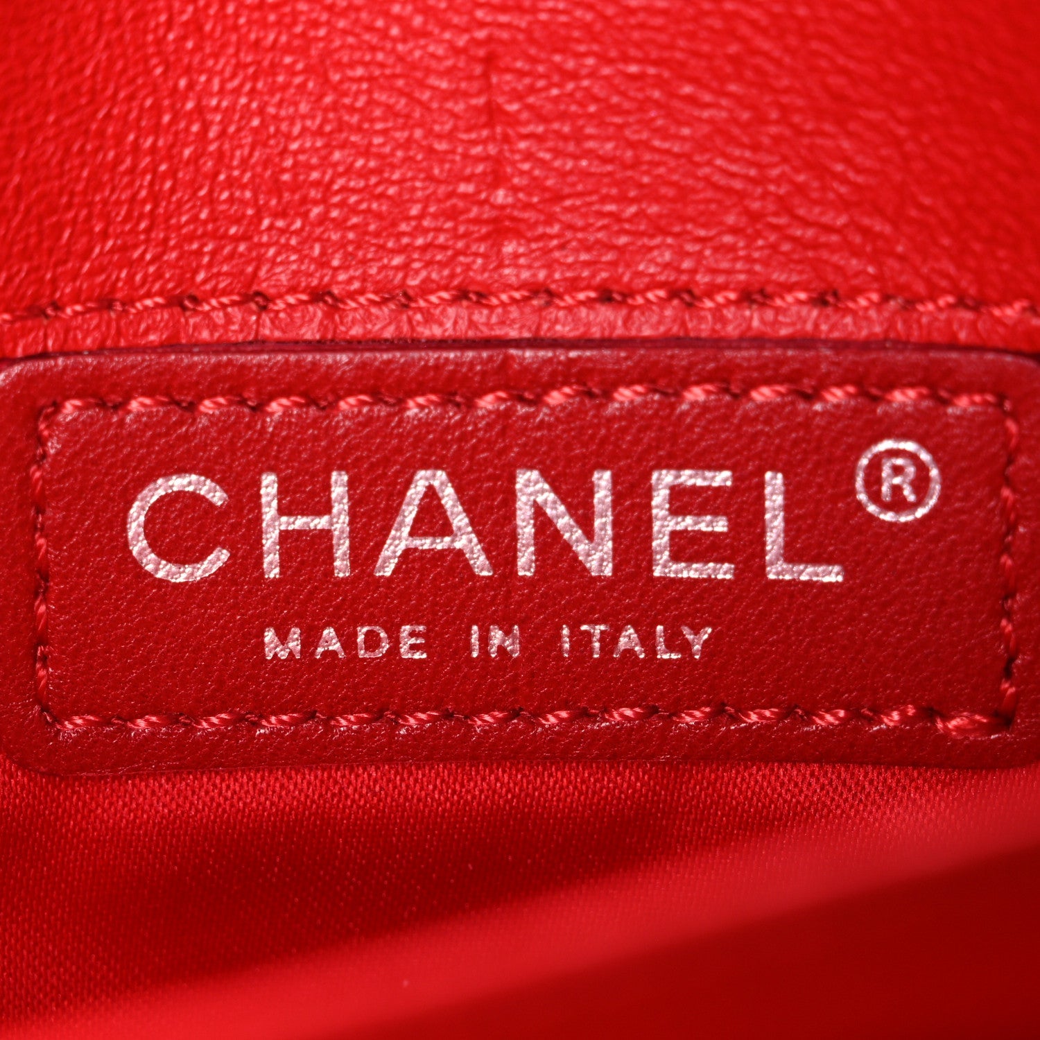 Lambskin Quilted East West Flap Clutch Red