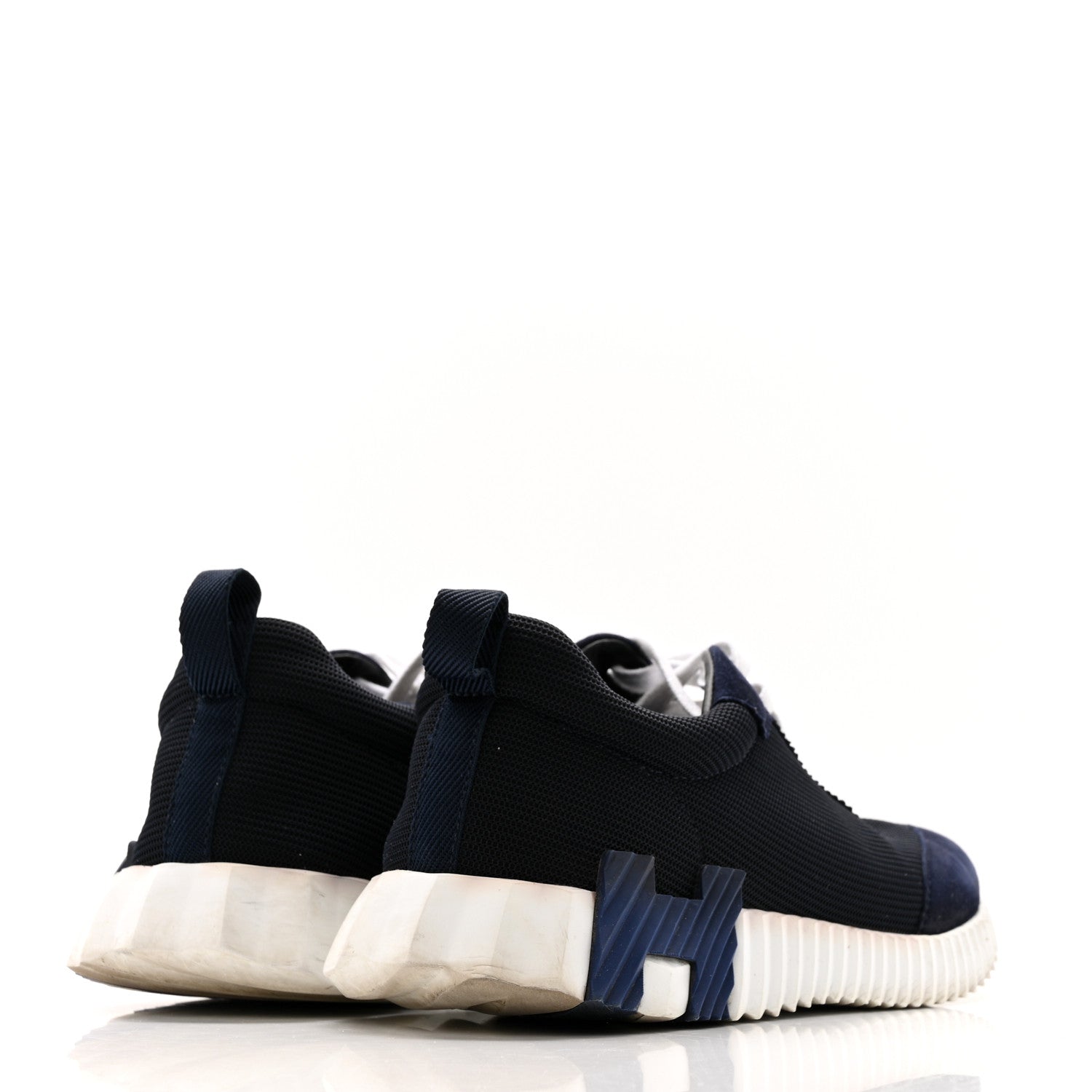 Air Mesh Suede Goatskin Bouncing Sneakers 39 Bleu Ocean