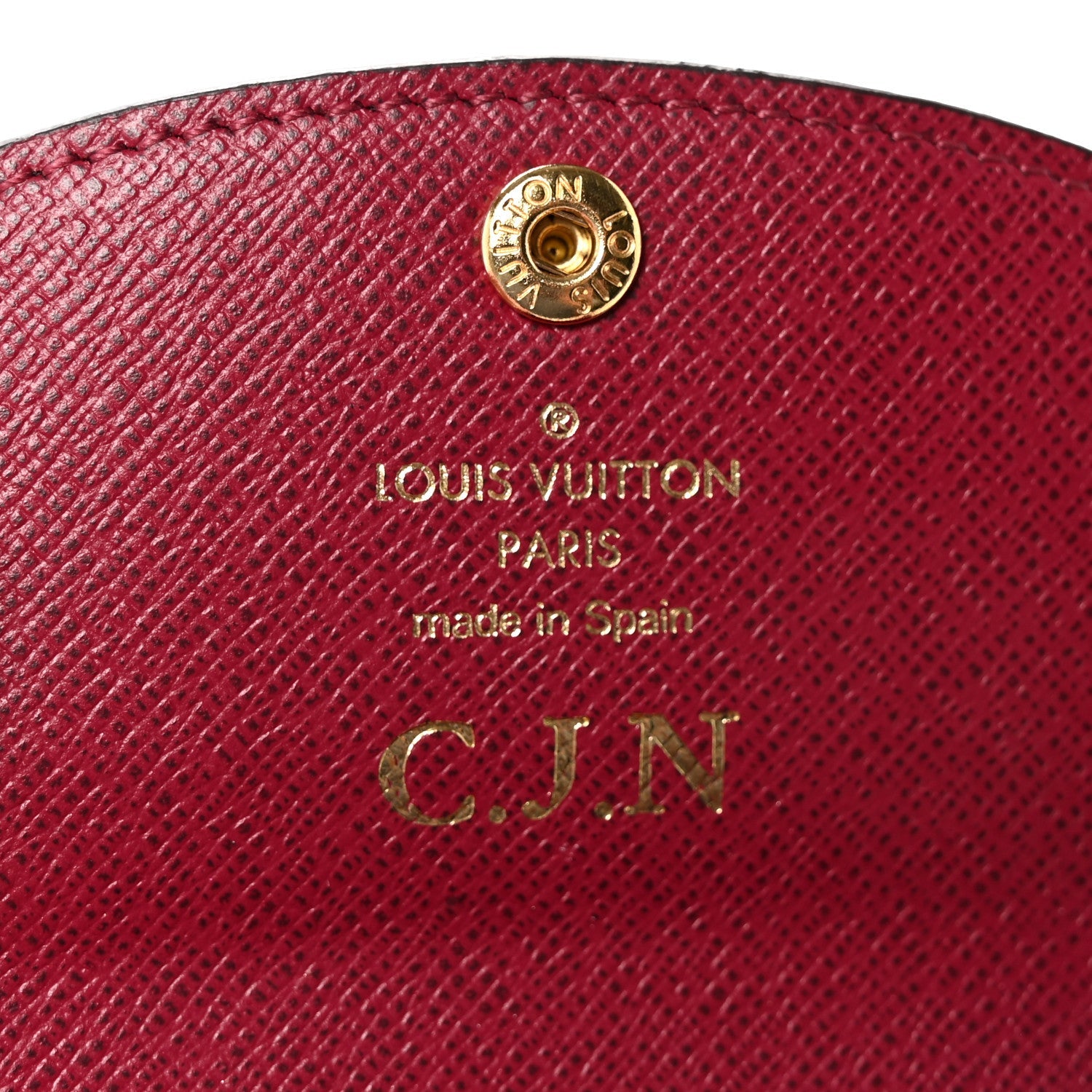 Monogram Rosalie Coin Purse Fuchsia