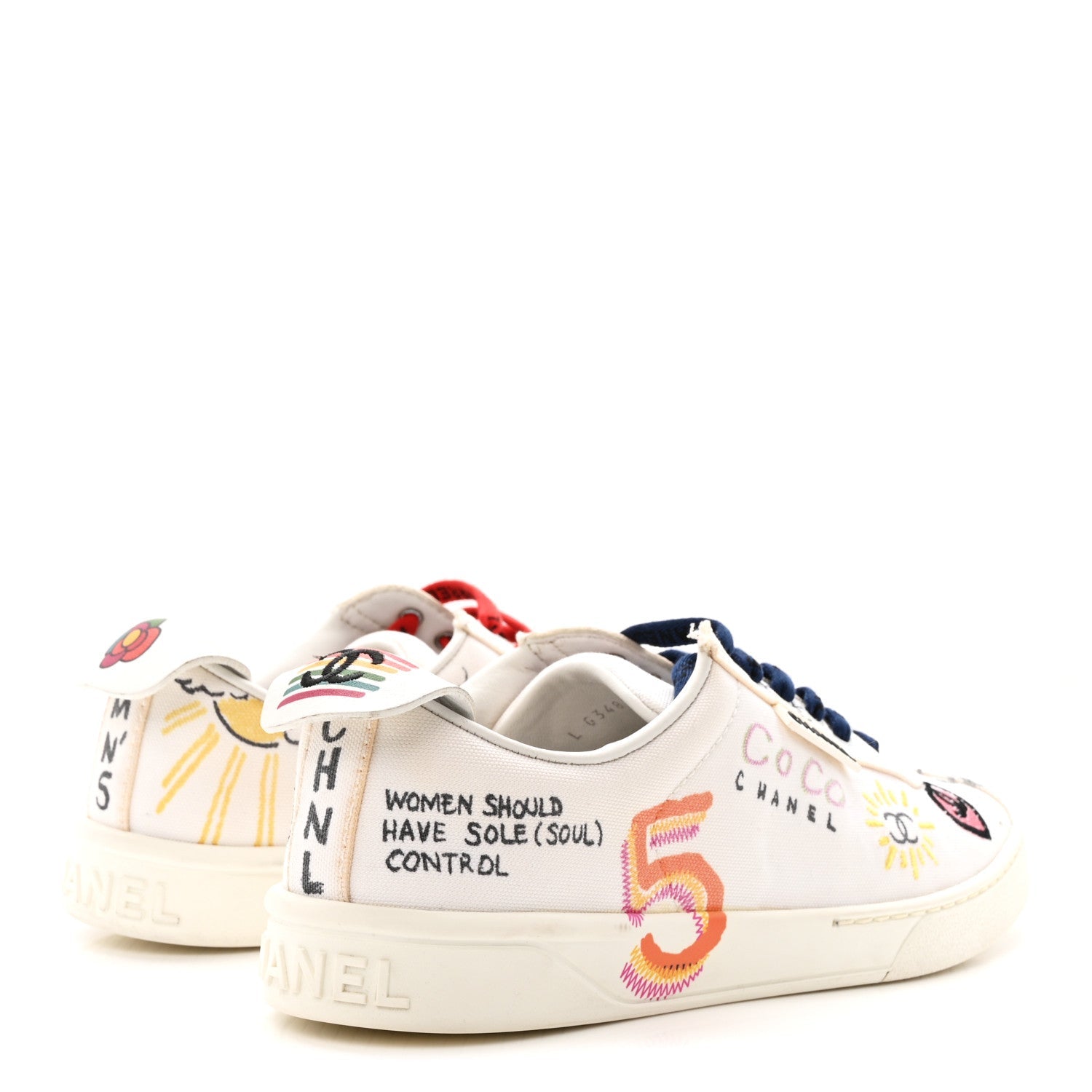 X PHARRELL WILLIAMS Canvas Womens Sneakers 38 White Multicolor