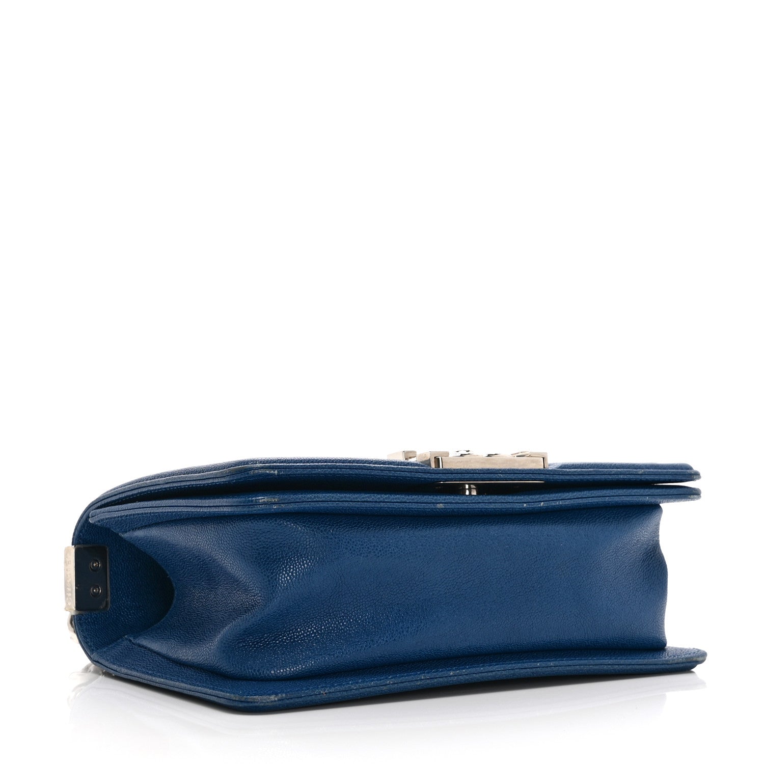 Caviar Quilted Small Boy Flap Blue