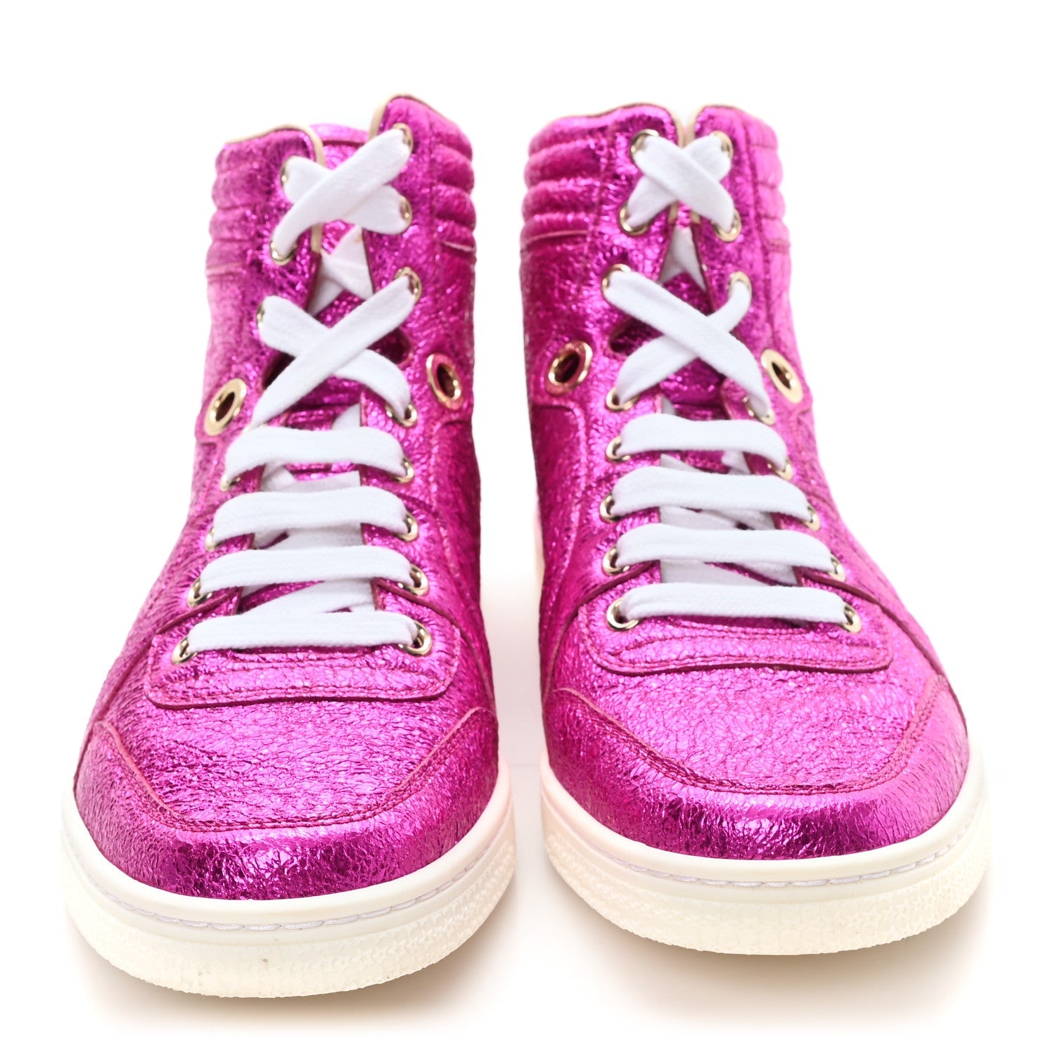 Galassia Womens High Top Sneakers 36.5 Fuxia