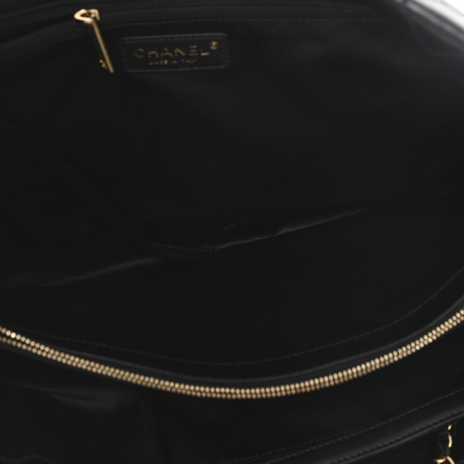 Lambskin Quilted Large Tote Black