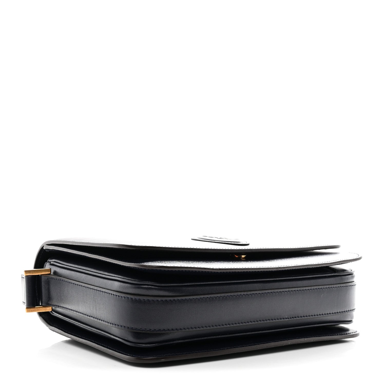 Calfskin Medium Le 61 Shoulder Bag Navy