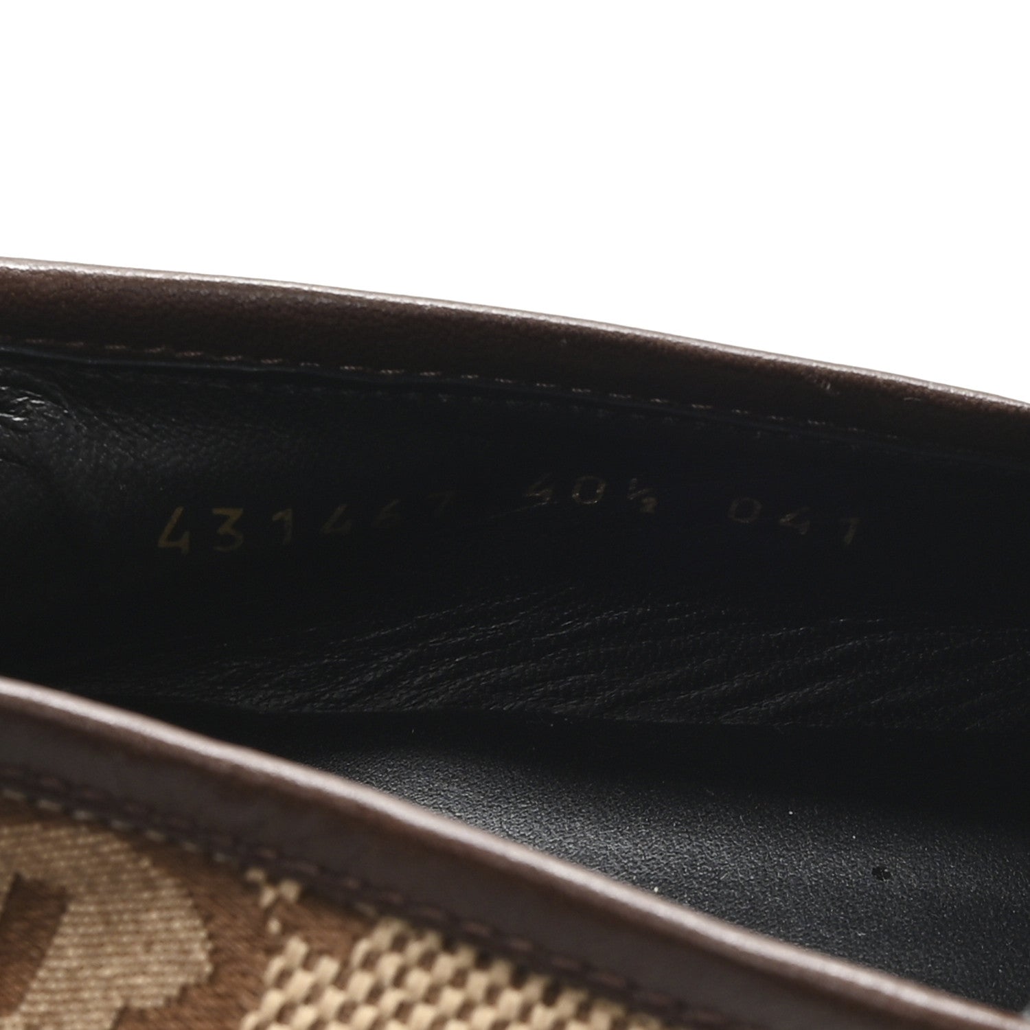 Monogram Jumbo GG Malaga Kid Horsebit Womens Jordaan Loafers 40.5 Camel Ebony New Acero Beige