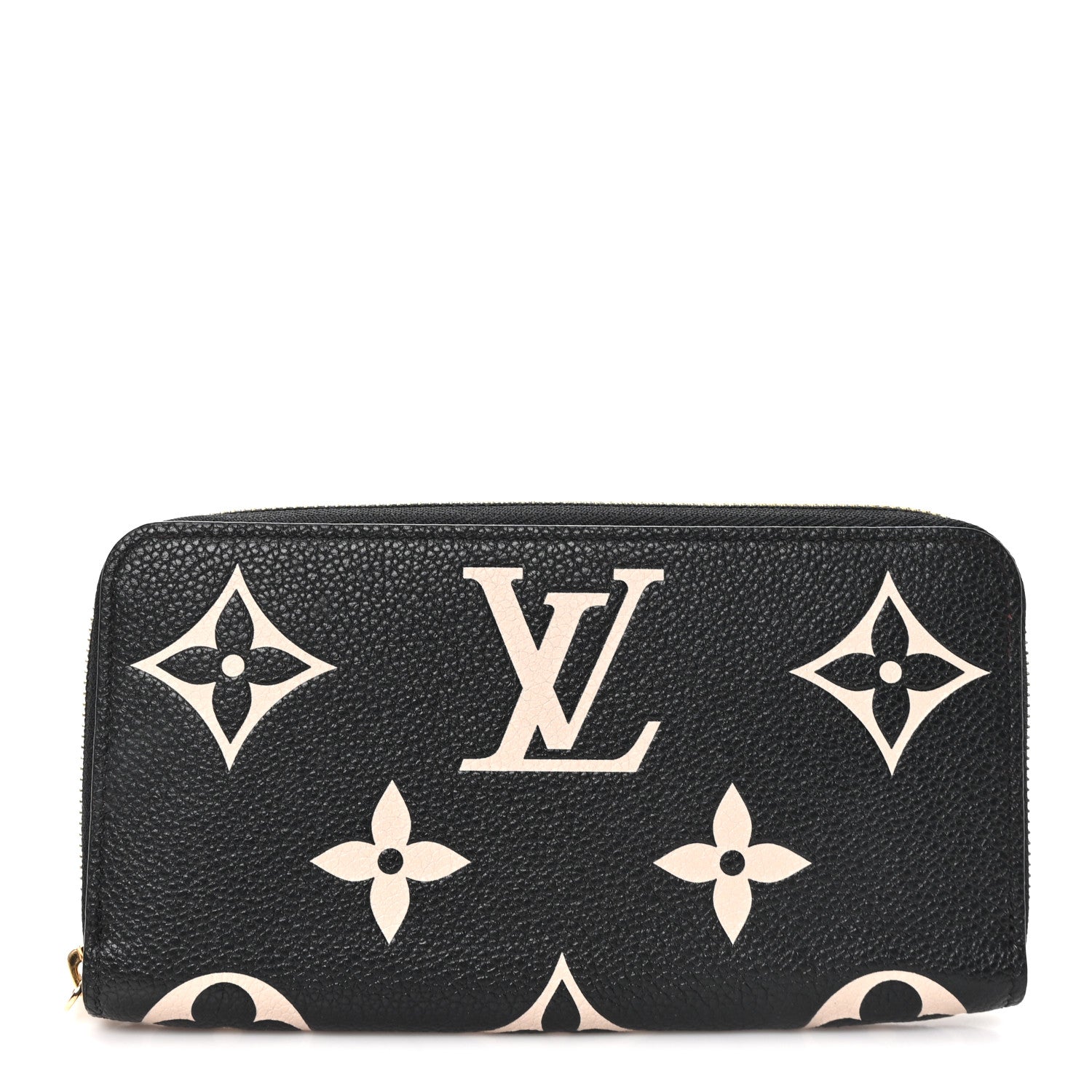 Empreinte Monogram Giant Zippy Wallet Black Beige