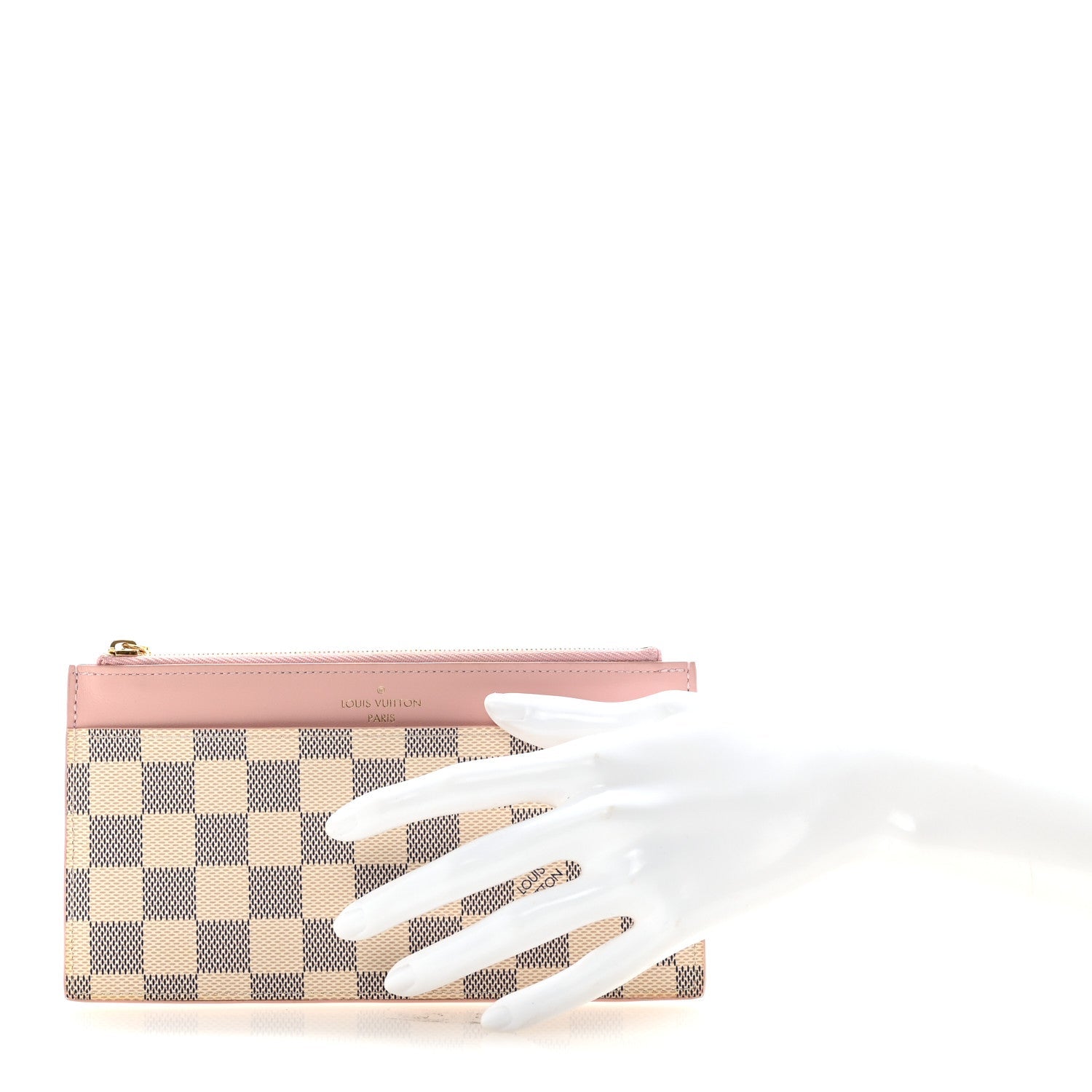 Damier Azur Slim Purse Rose Ballerine
