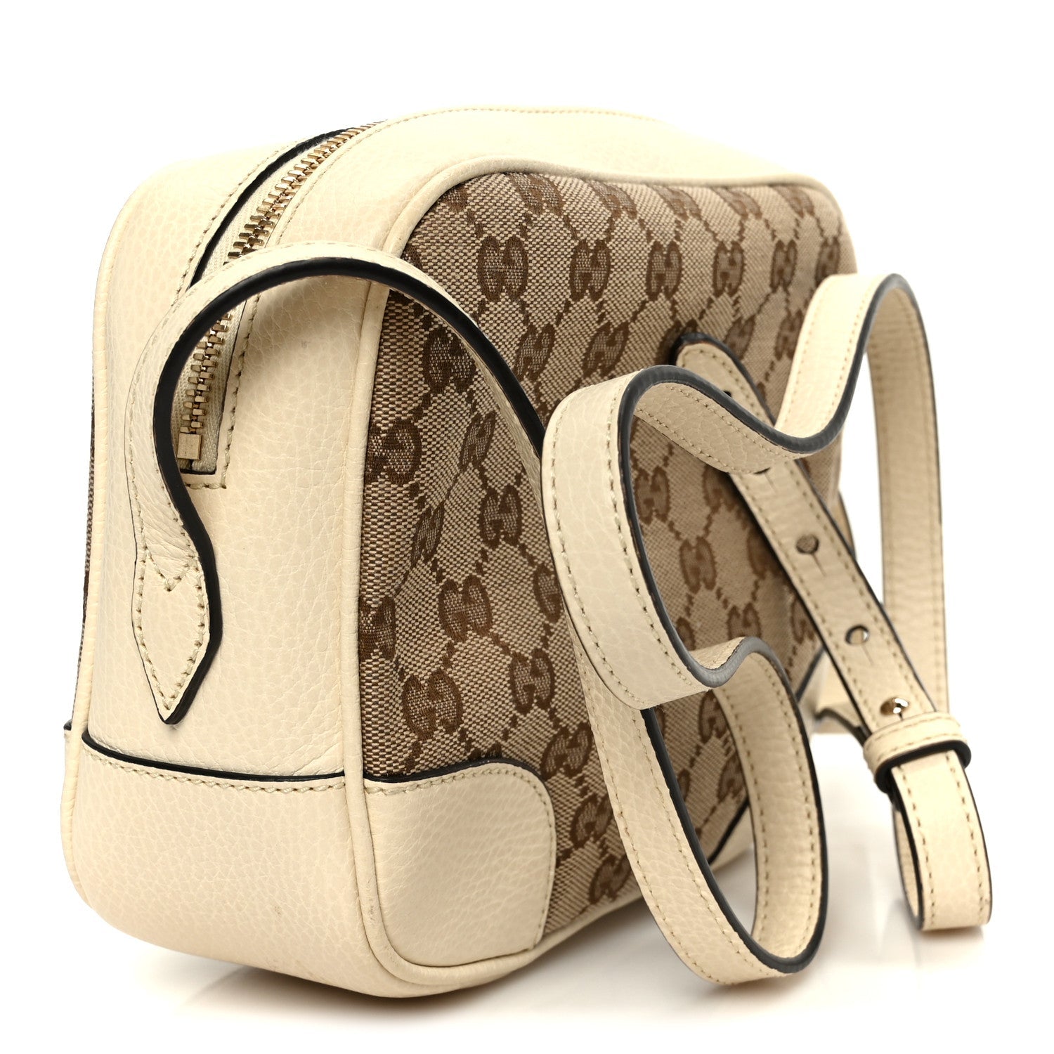 Monogram Dollar Calfskin Mini Bree Messenger Bag Beige Ebony Avoire