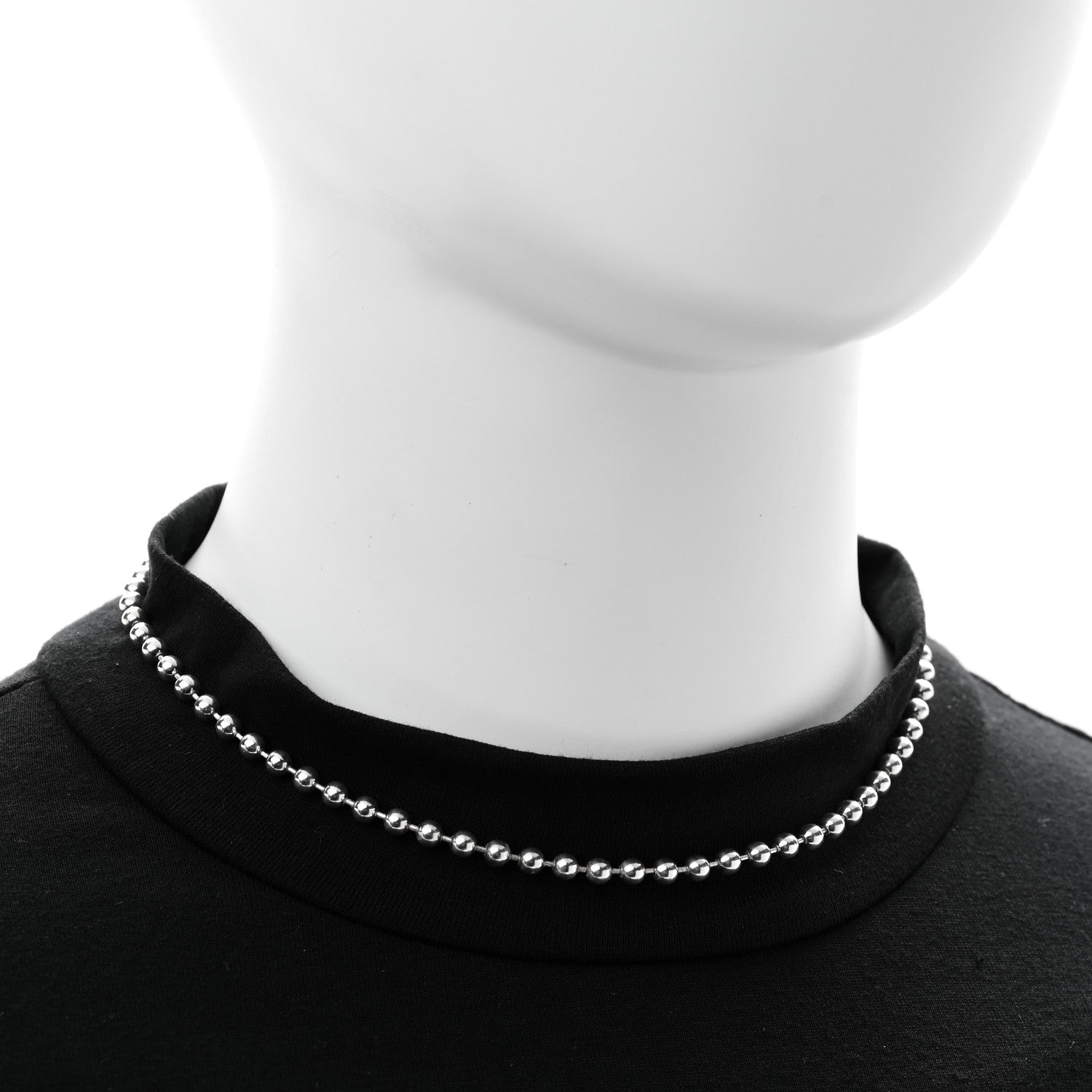 Sterling Silver Bead Heart Toggle Necklace