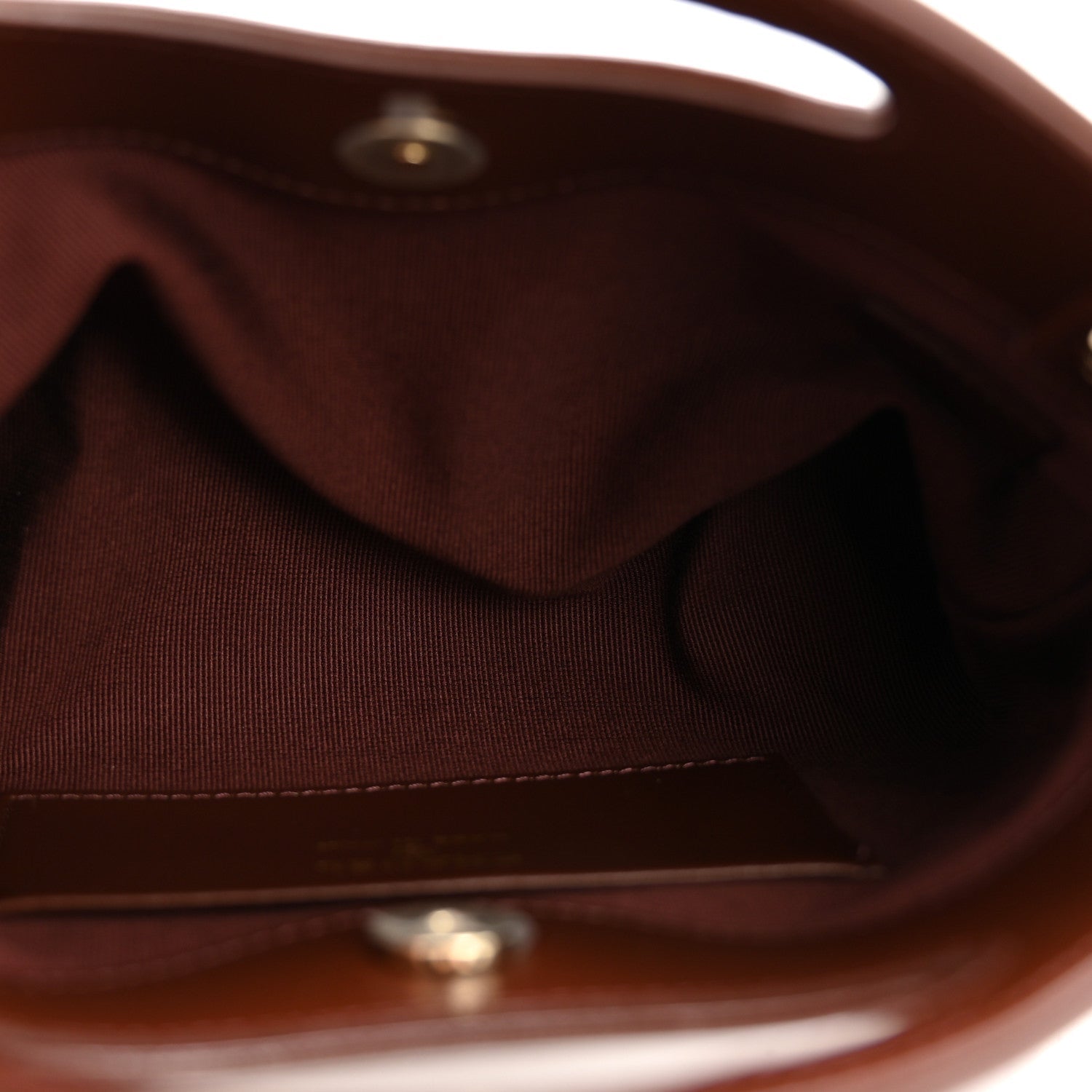Shiny Crumpled Calfskin Quilted Nano 31 Shopping Bag Brown