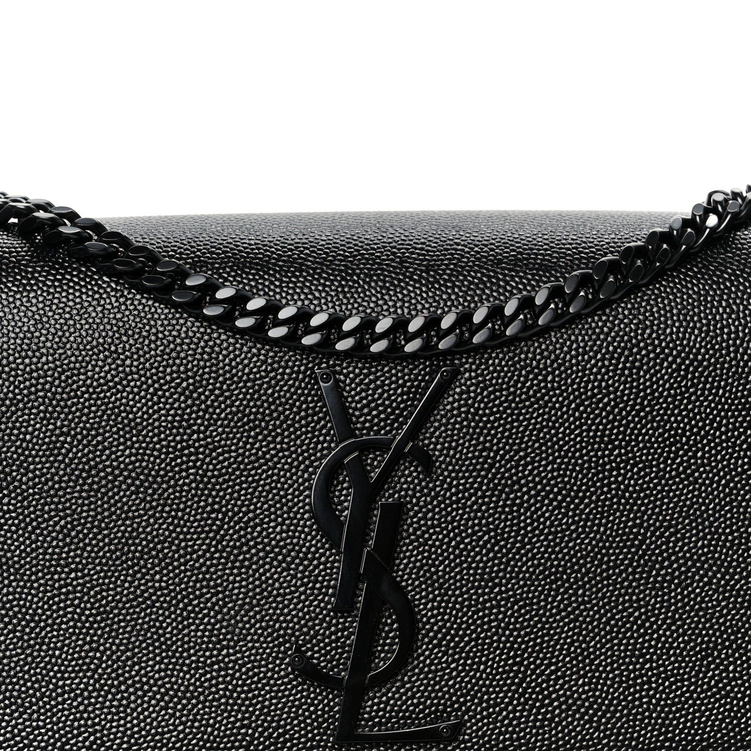 Grain De Poudre Small Monogram Monochrome Kate Satchel Black