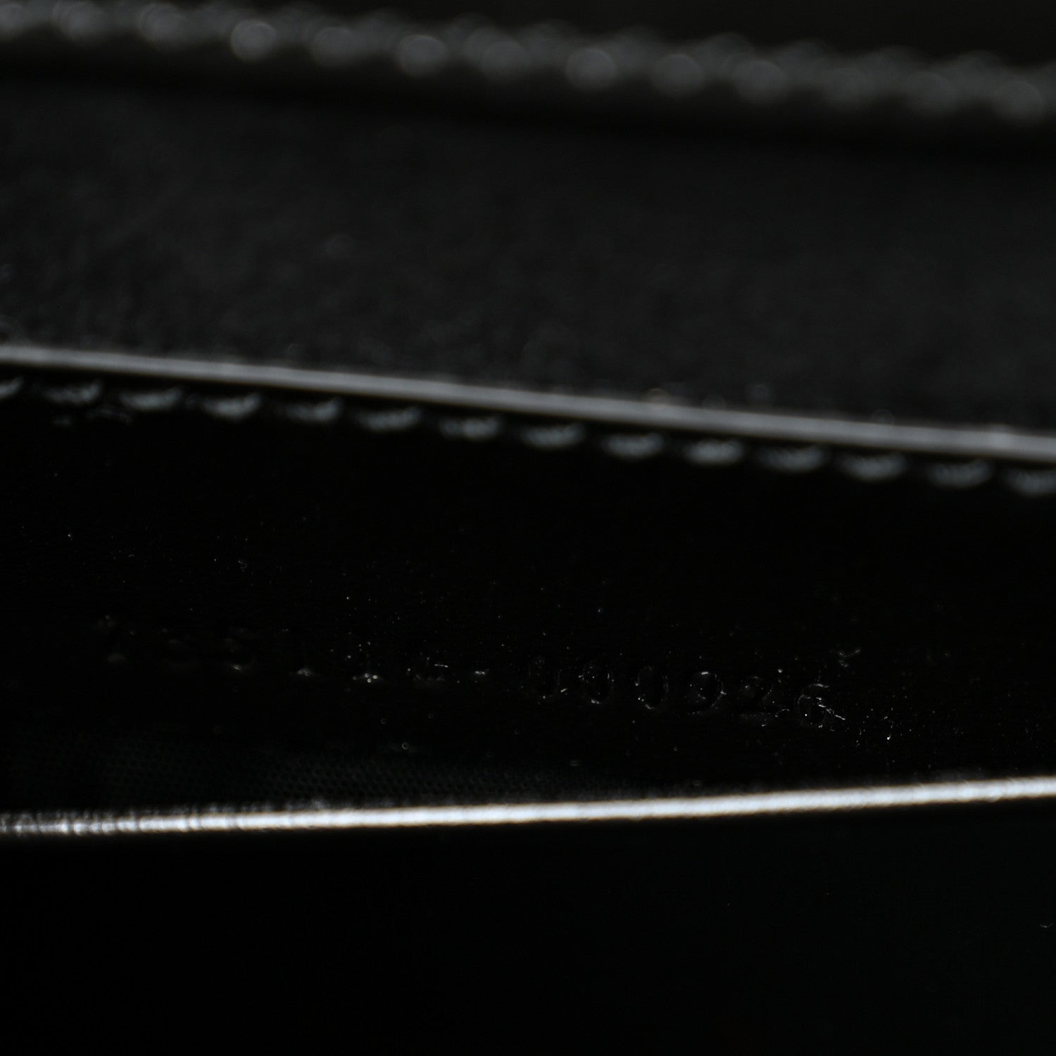 Moire Fabric Calfskin Rhinestone Monogram Monochrome Mini Bamboo 1947 Top Handle Chain Bag Black