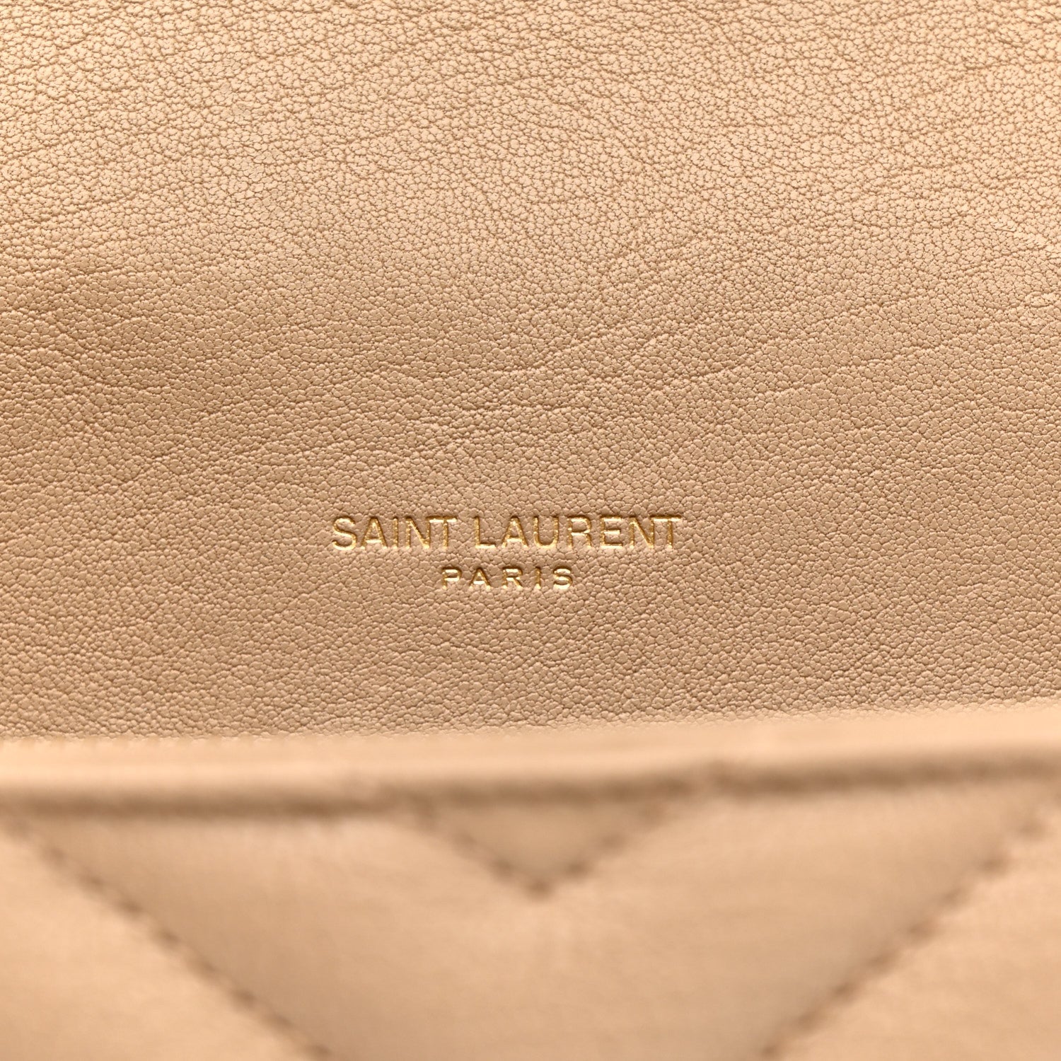Sheepskin Matelasse Chevron Monogram Medium College Bag Dark Beige