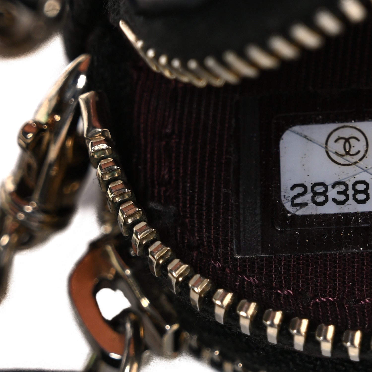 Caviar Quilted Small Clutch With Chain Black