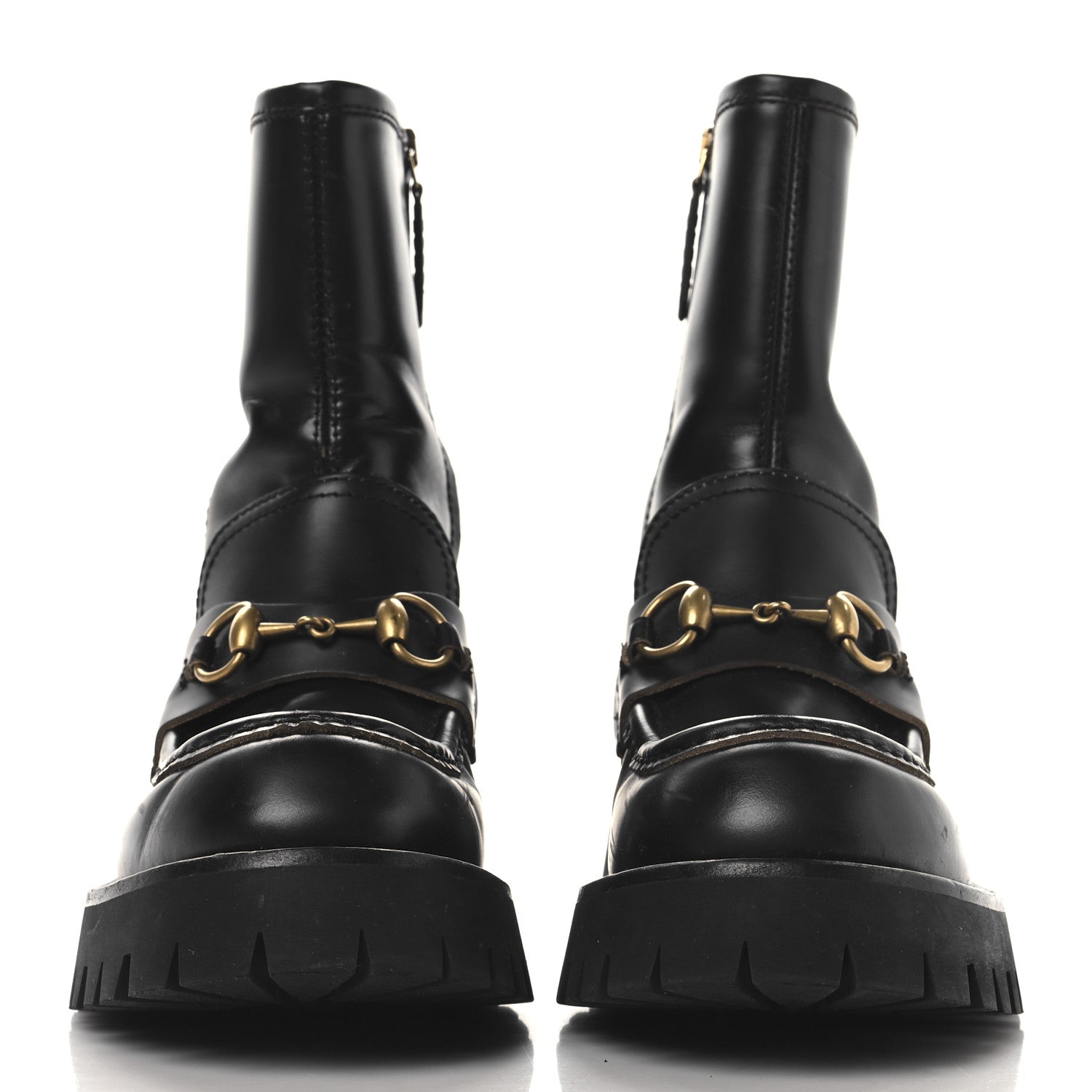 Cordovan Lux Womens Harald Horsebit 25mm Platform Boots 36 Black