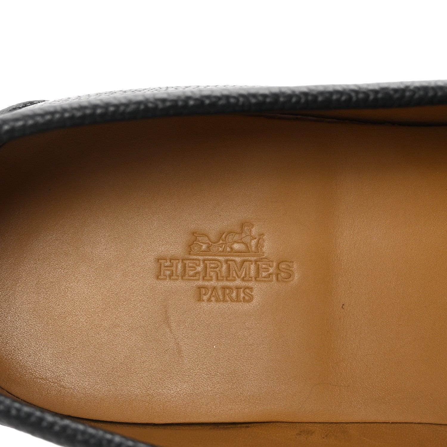 Grained Calfskin Mens Duke Loafer 42 Black