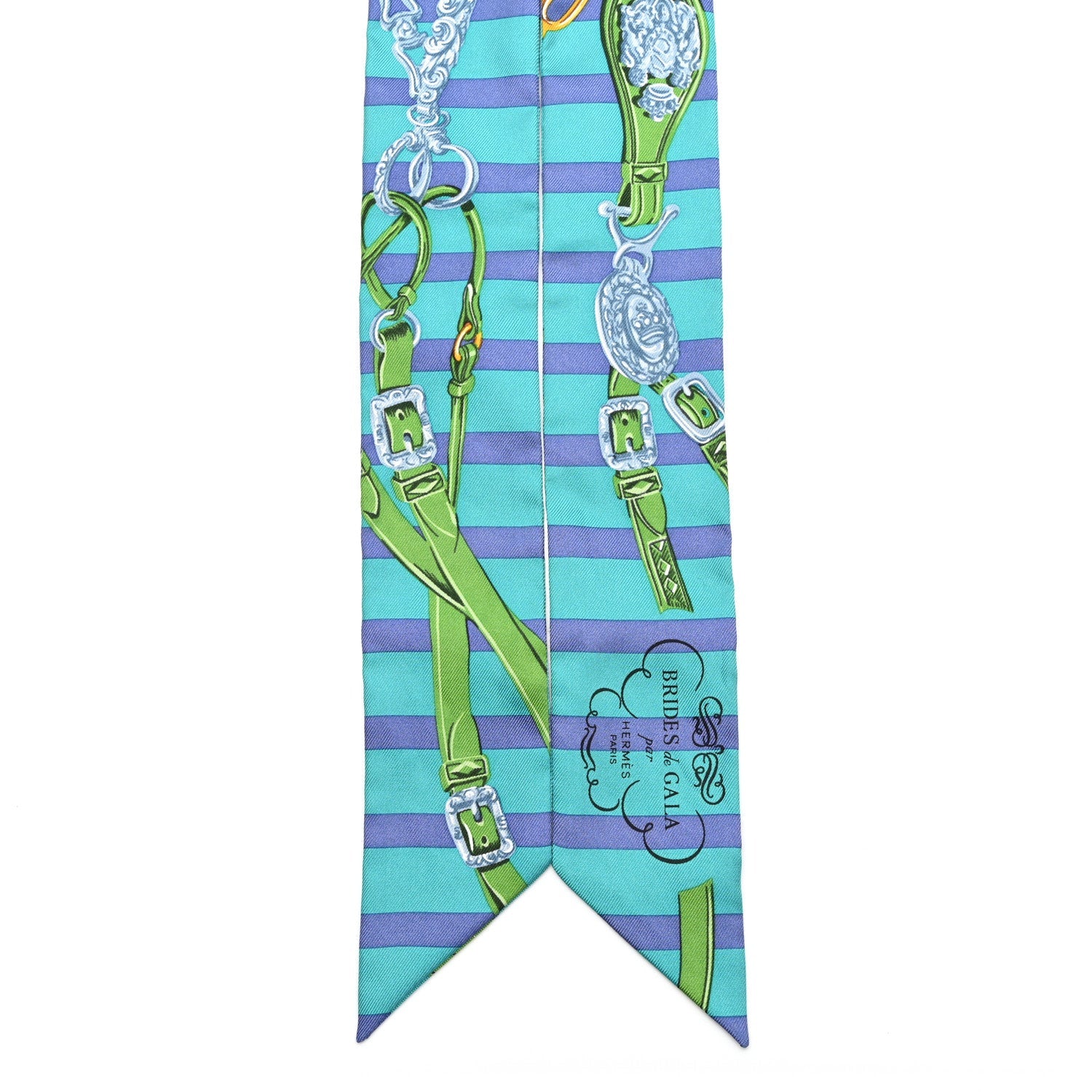 Silk Brides de Gala Bayaderes Twilly Turquoise Indigo Vert