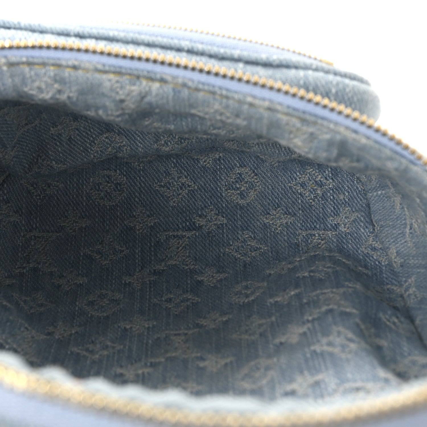 Monogram Denim Mini Bumbag Sky Blue